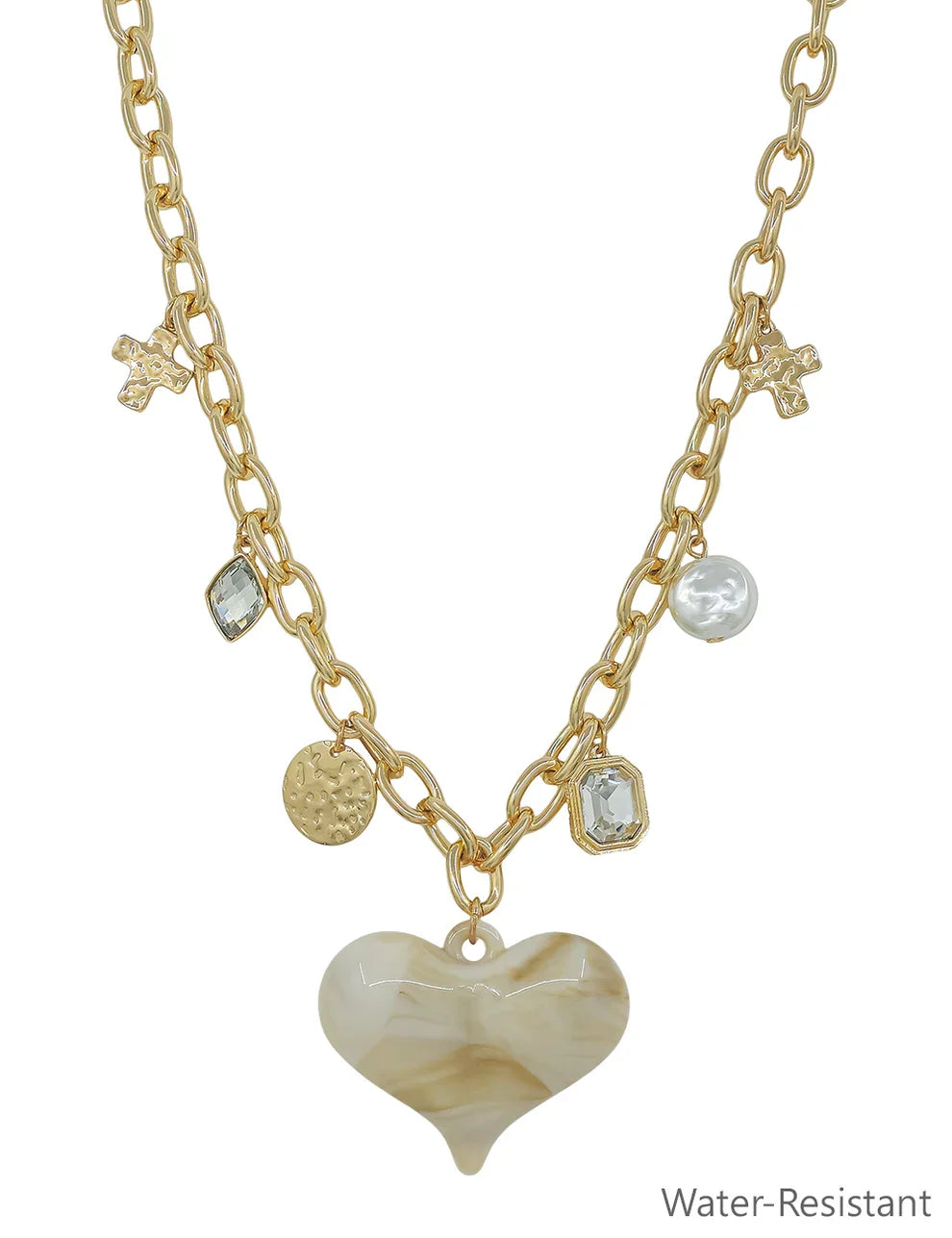 Turnpike Beauty Heart Pendant Necklace In 3 Colors *Final Sale*