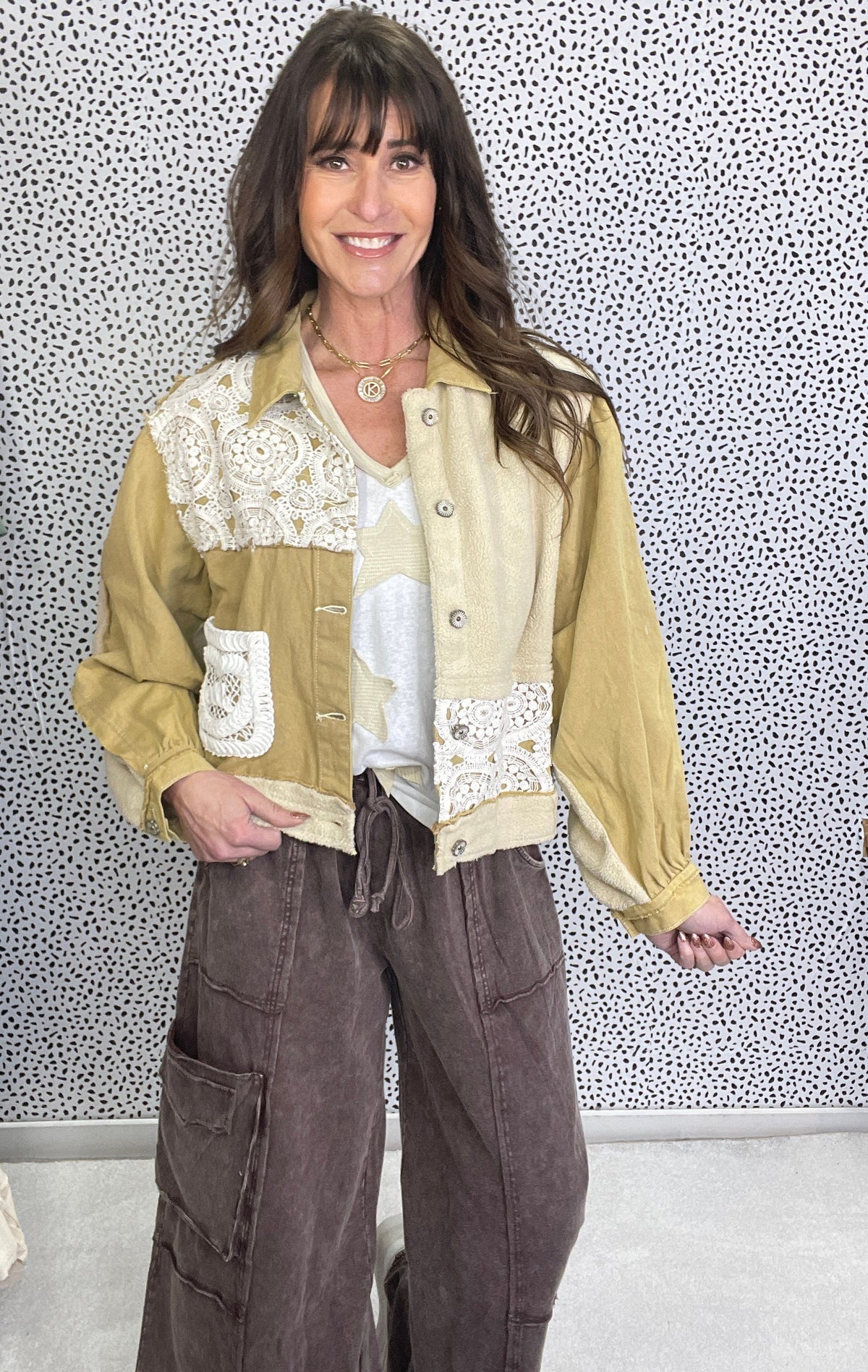 POL Faint Moonlight Crochet Detail Jacket In 3 Colors *Final Sale*