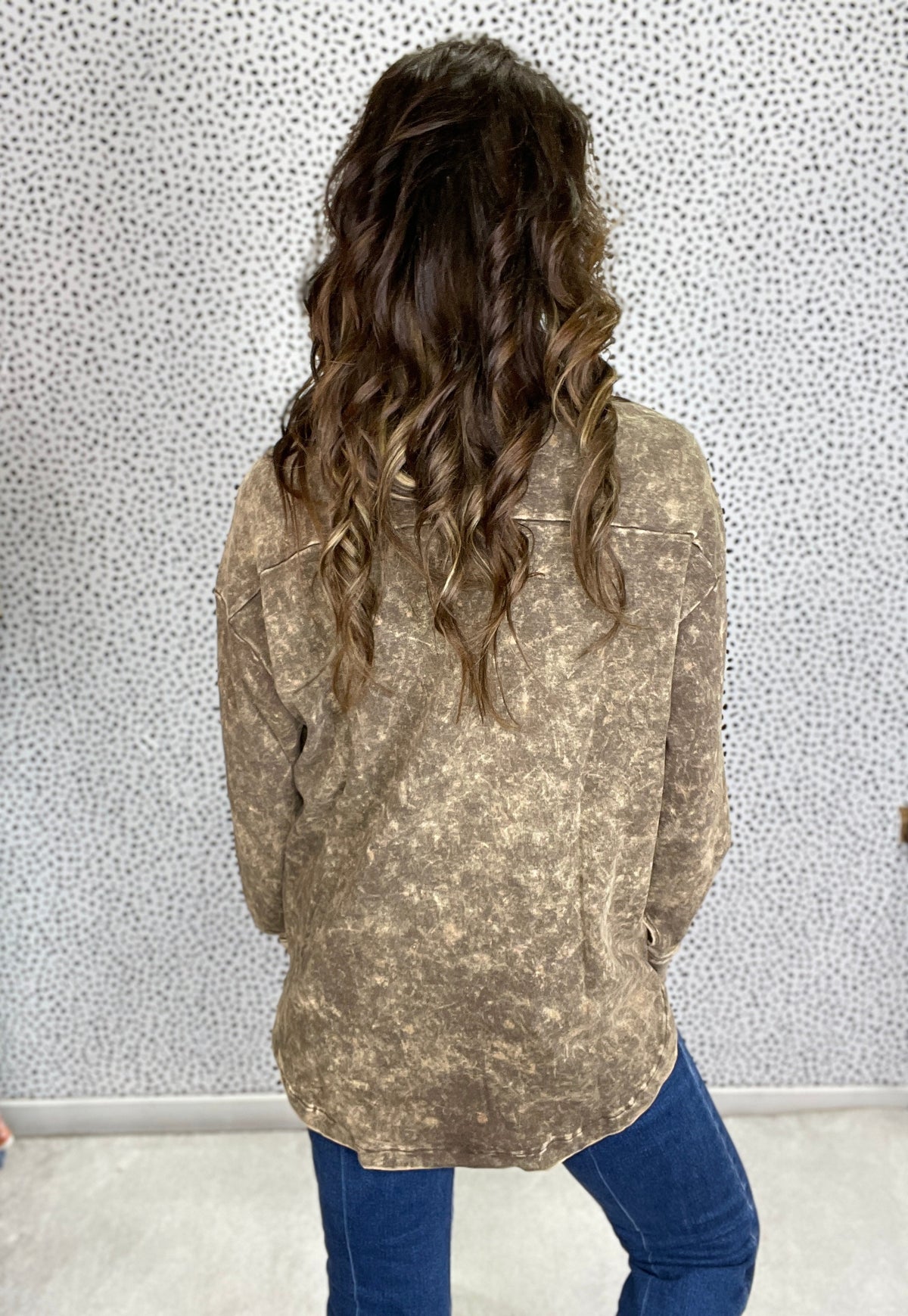 All The Chances Mineral Wash Oversized Shirt In 2 Colors *Final Sale*