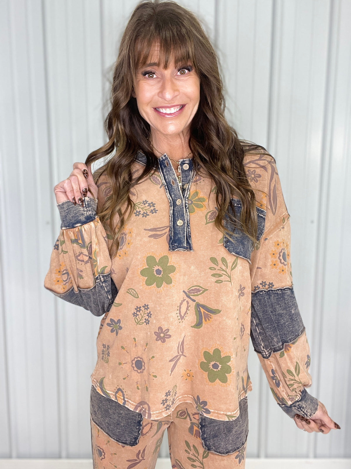 Garden Light Floral Printed Top In 3 Colors