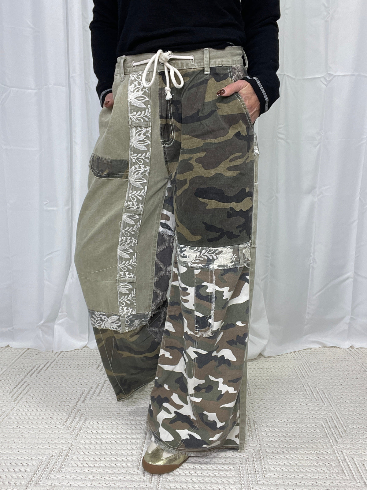 POL Choose To Hold Me Roomy Fit Pants In 2 Colors