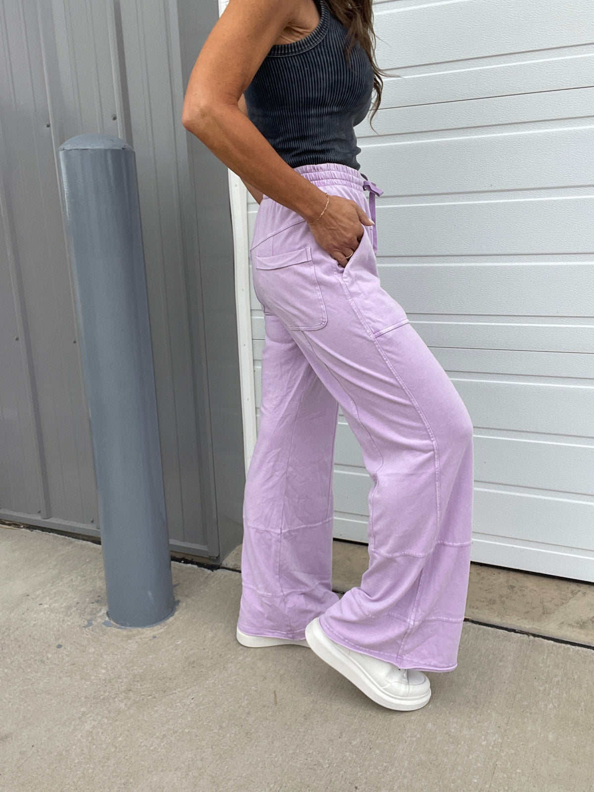 The Great Getaway Relaxed Mineral Washed Stretch Cotton Pants