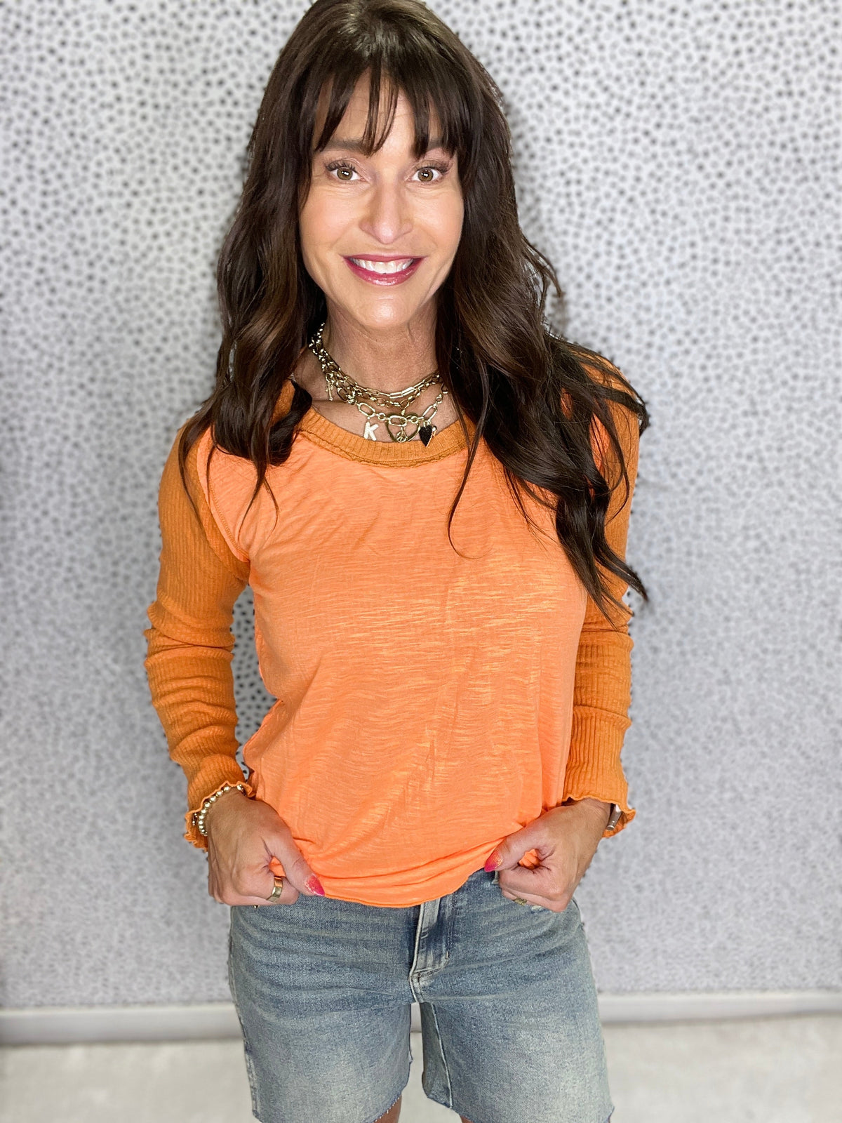 POL Free To Do It All Raglan Sleeve Top In 2 Colors *Final Sale*