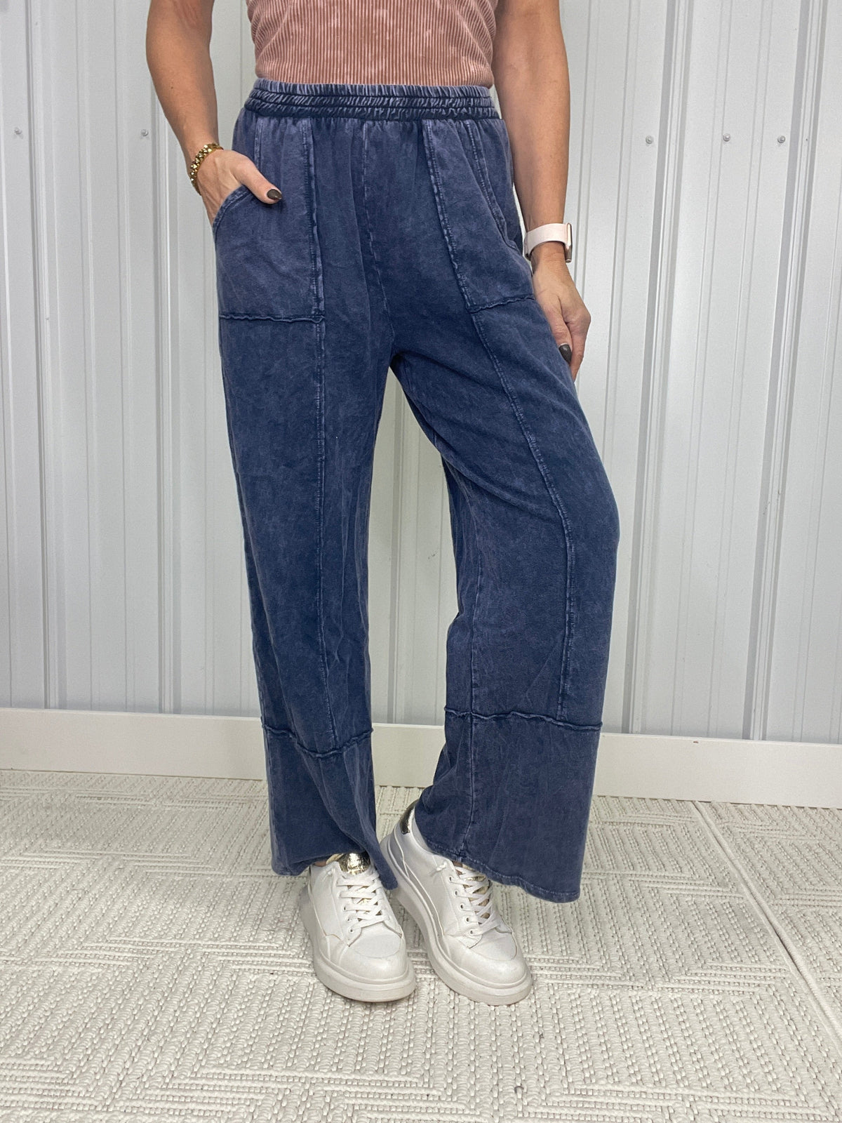 Something Right Mineral Washed Pants In 3 Colors