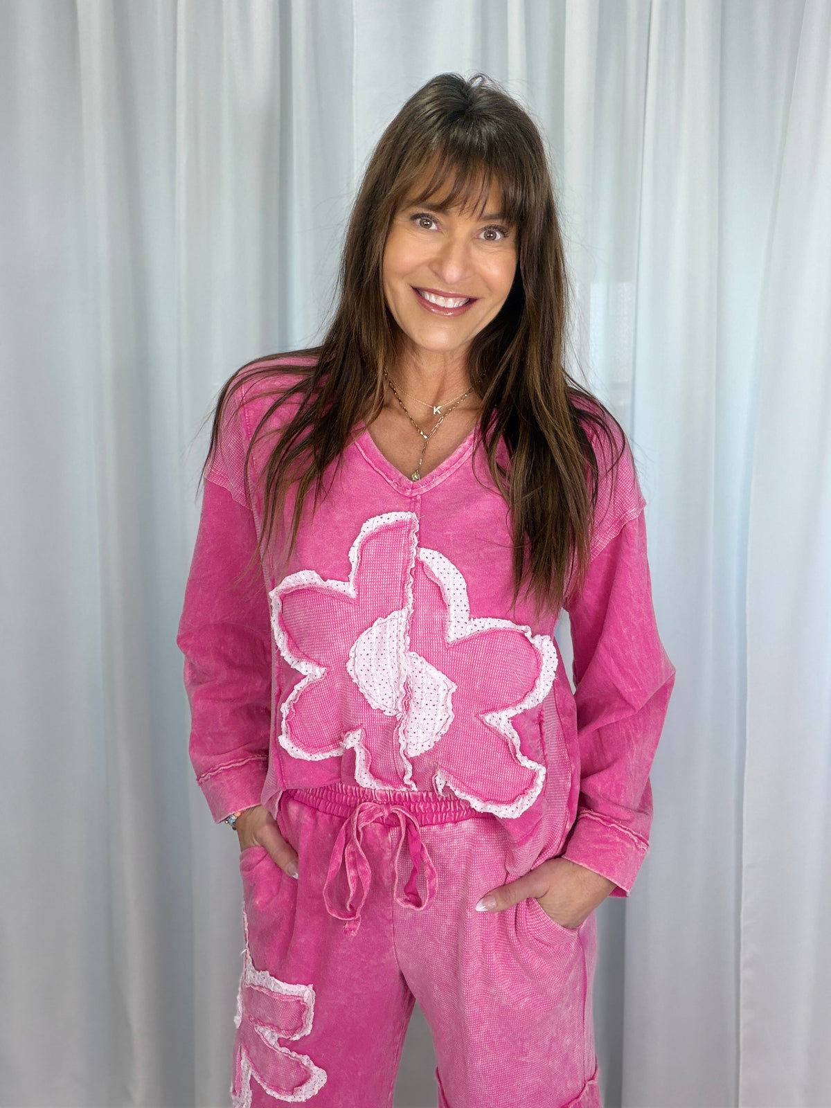 Boho Blooming Mineral Wash Top In 8 Colors