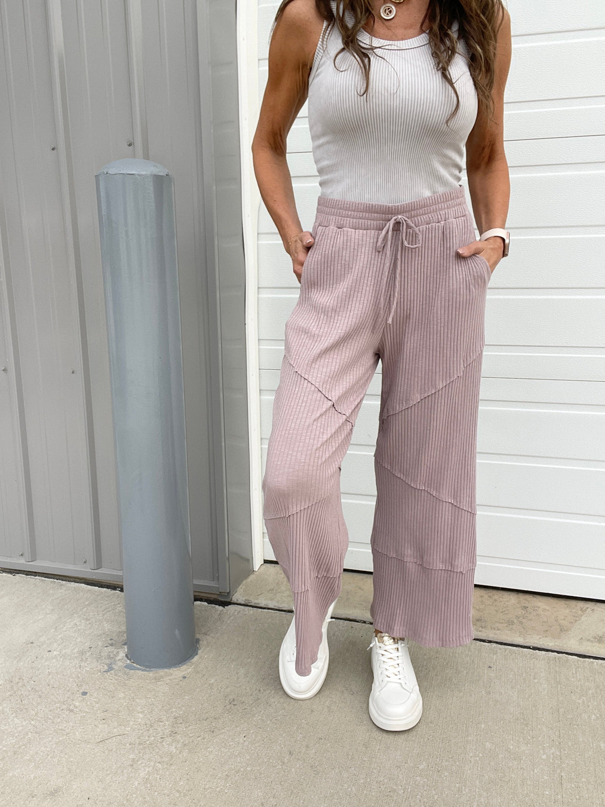 Don't Get Better Than This Ribbed Comfy Pants In 3 Colors: Marsala, Denim, Taupe *Final Sale*
