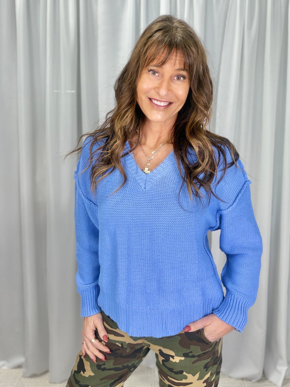 There For You V-Neck Sweater In 2 Colors *Final Sale*