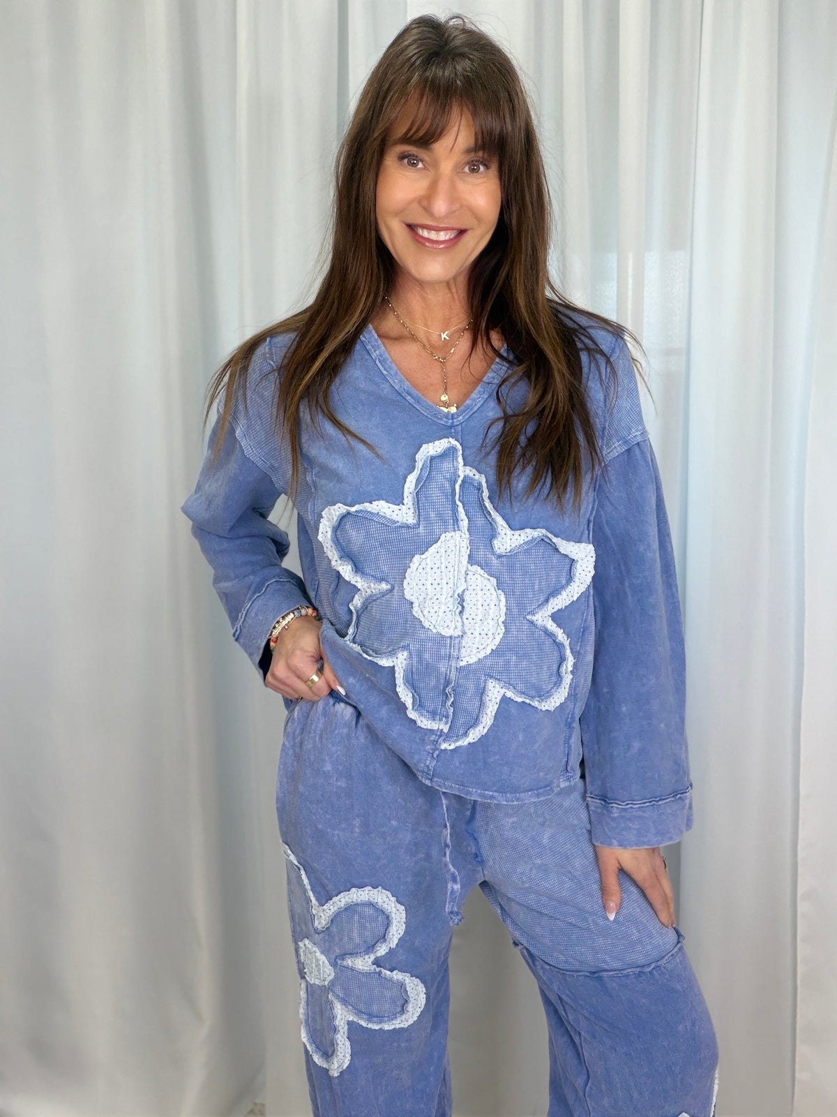Boho Blooming Mineral Wash Top In 8 Colors