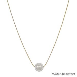 Water Resistant Chain With Ball Charm In 3 Colors *Final Sale*