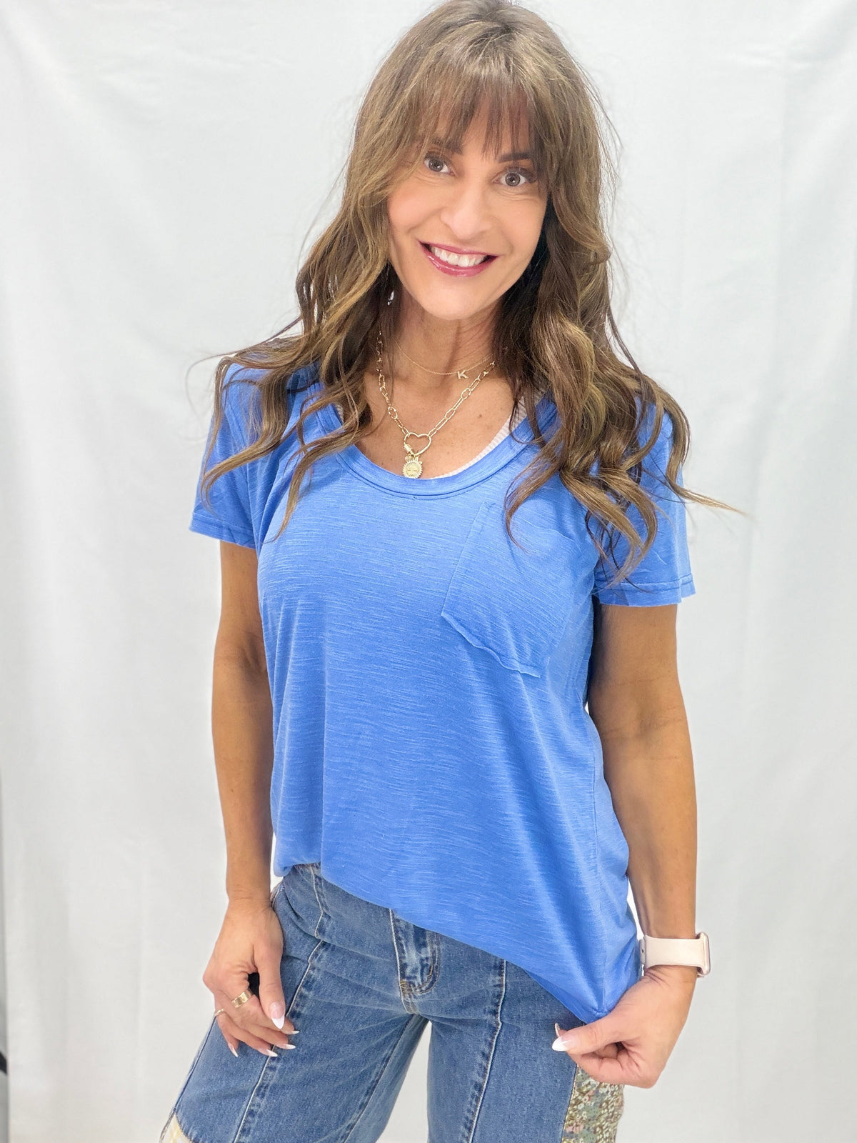 Pol Coastal Ease Short Sleeve Tee in 2 Colors