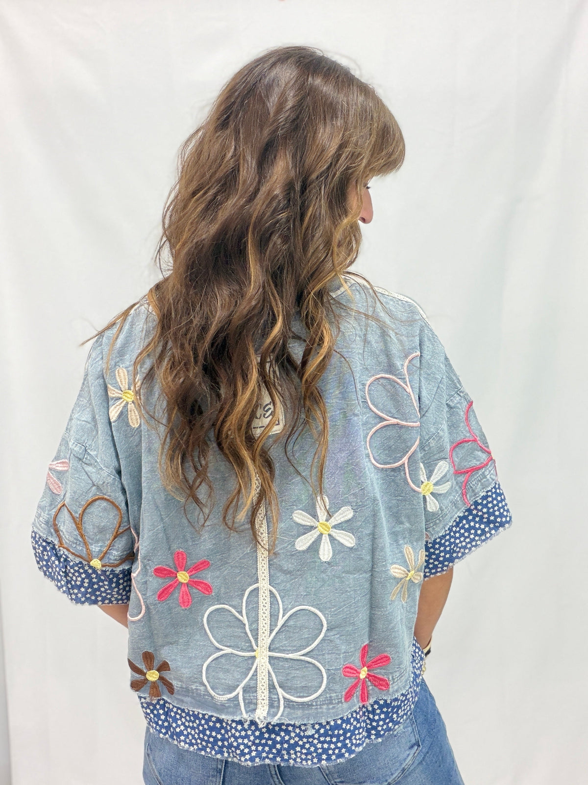 Oli & Hali Cozy Haven Embroidery Top In 2 Colors