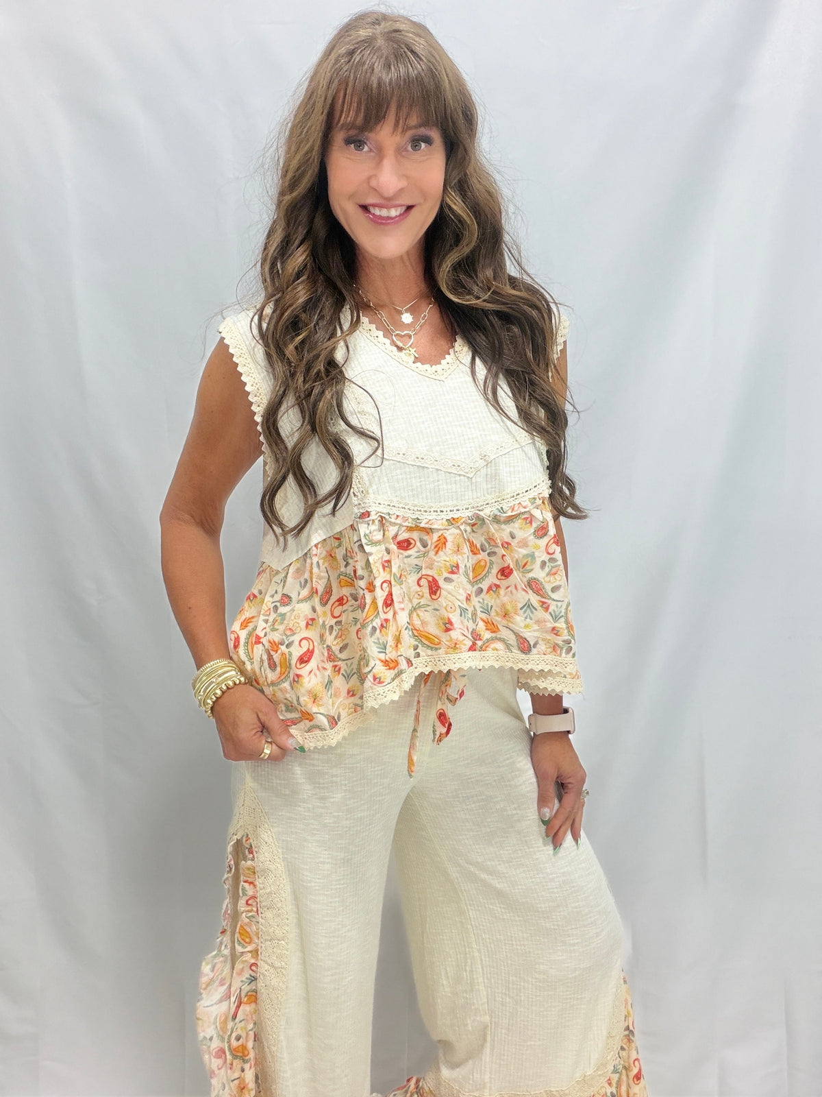 POL Home Sweet Harmony Sleeveless Trim Detail Top In 3 Colors