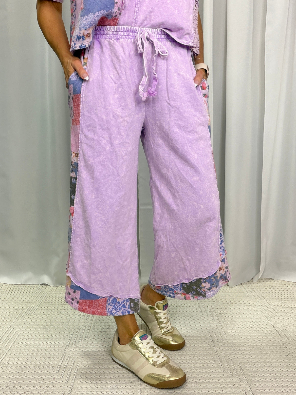 The Night Will Go On Spring Bandana Cropped Pants In 4 Colors