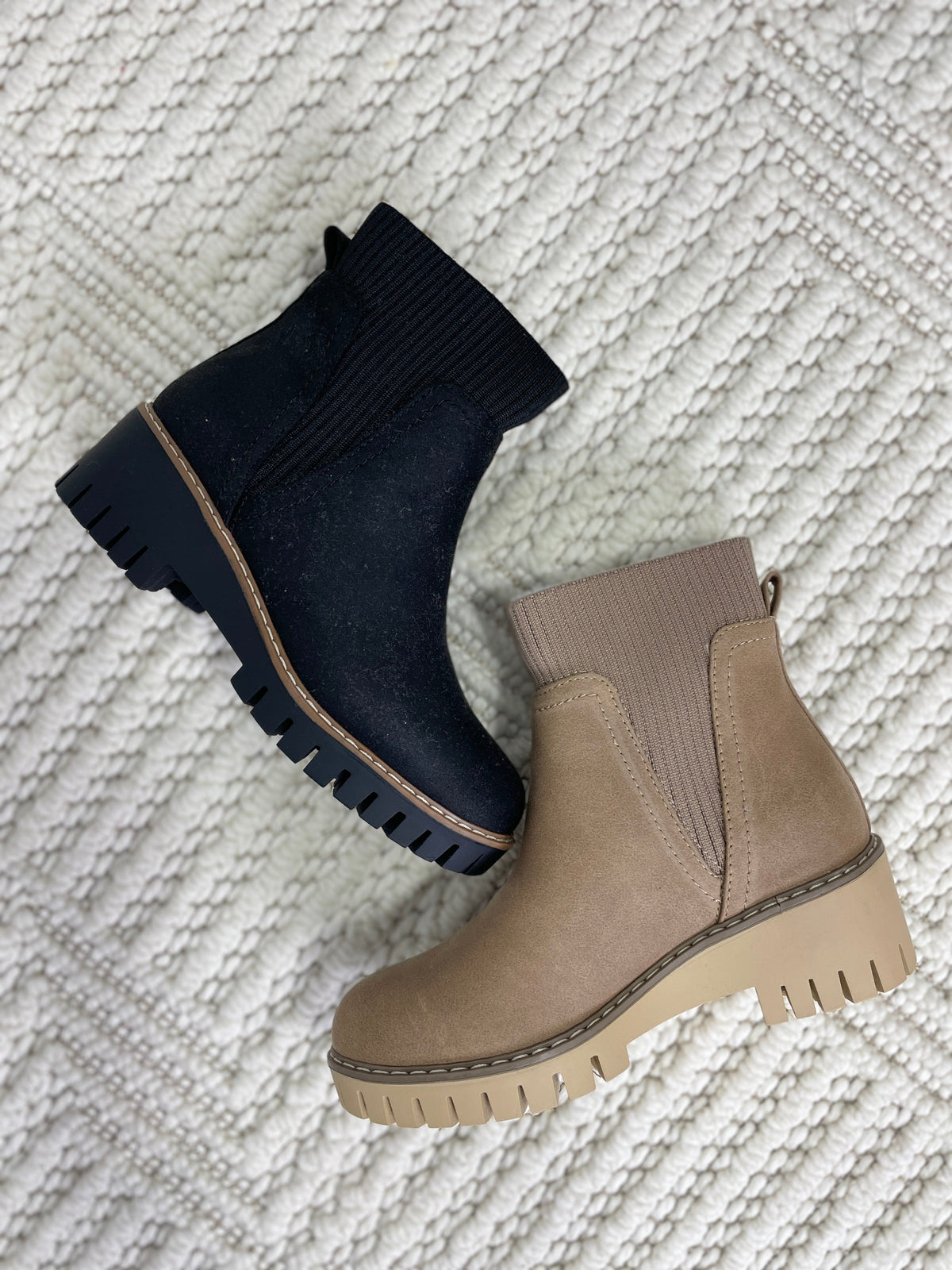 Magnolia Sweater Cuff Boots In 2 Colors