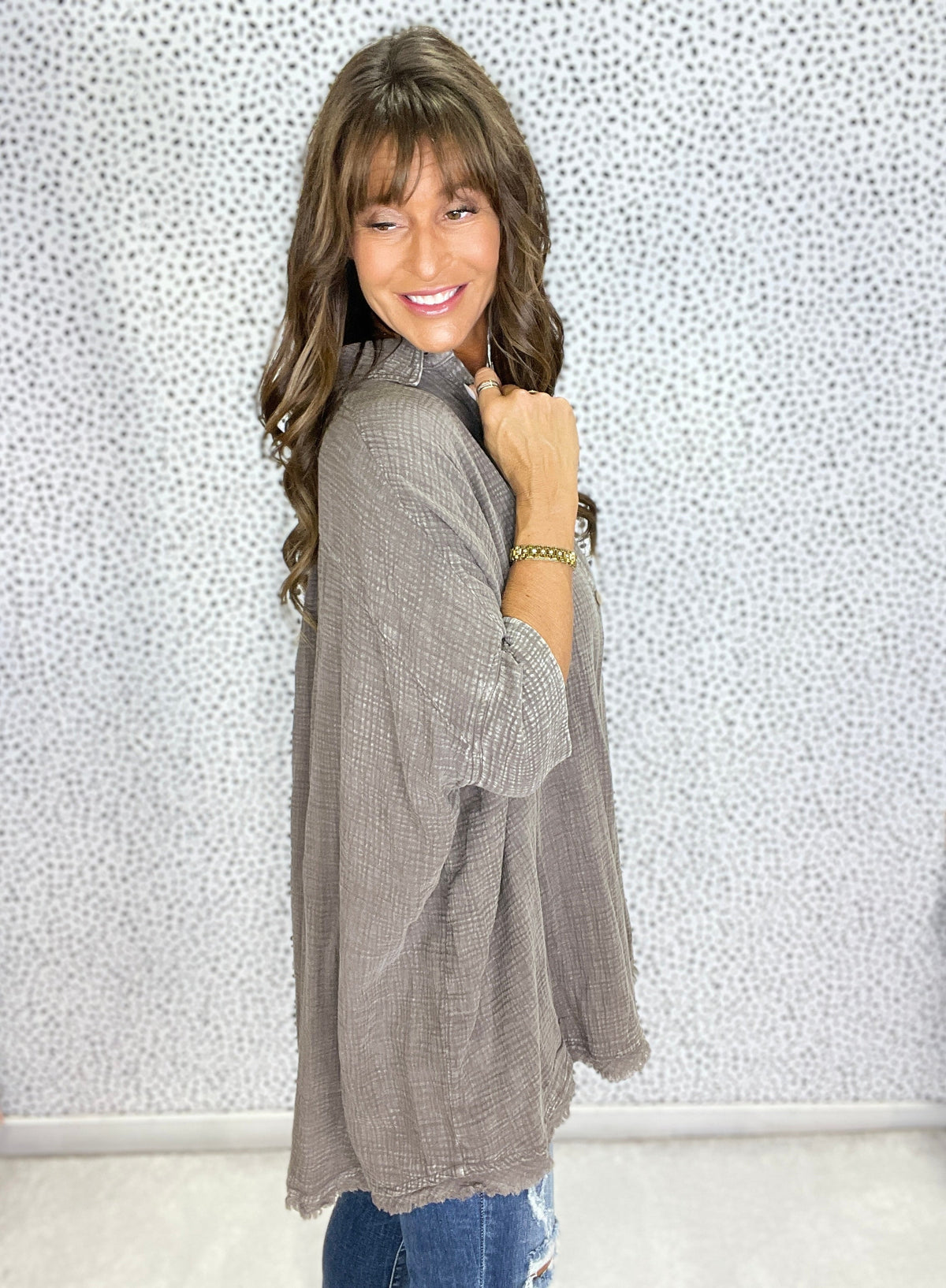 Driftwood Gauze Short Sleeve Shirt *Final Sale*