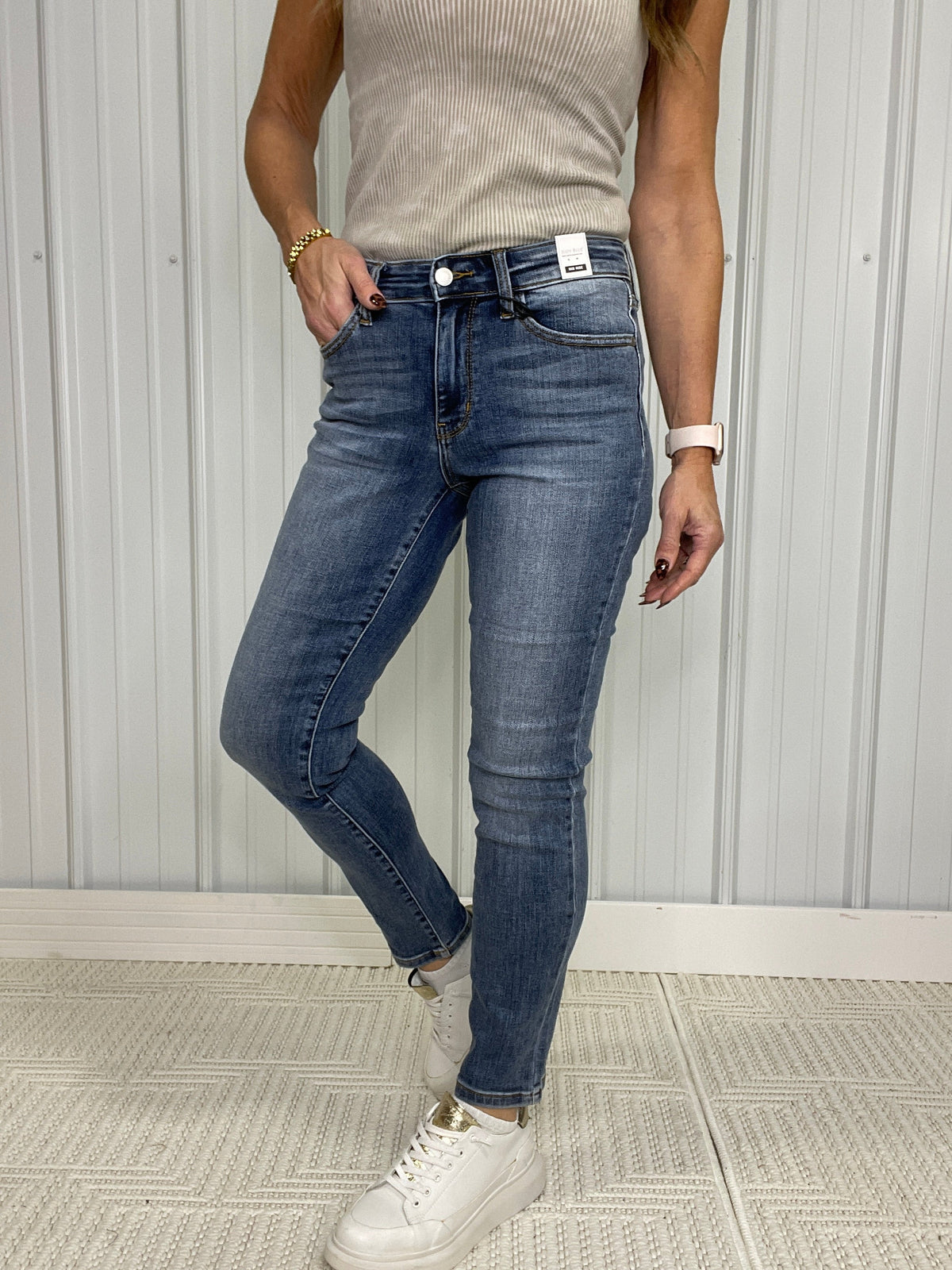 Judy Blue Marley Mid Rise Slim Fit Jeans