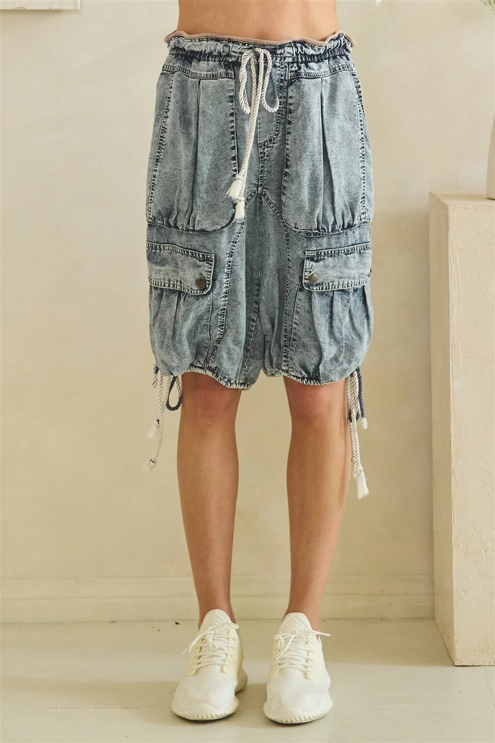 Oli & Hali All Your Adventures Mid-Rise Cargo Shorts In 2 Colors