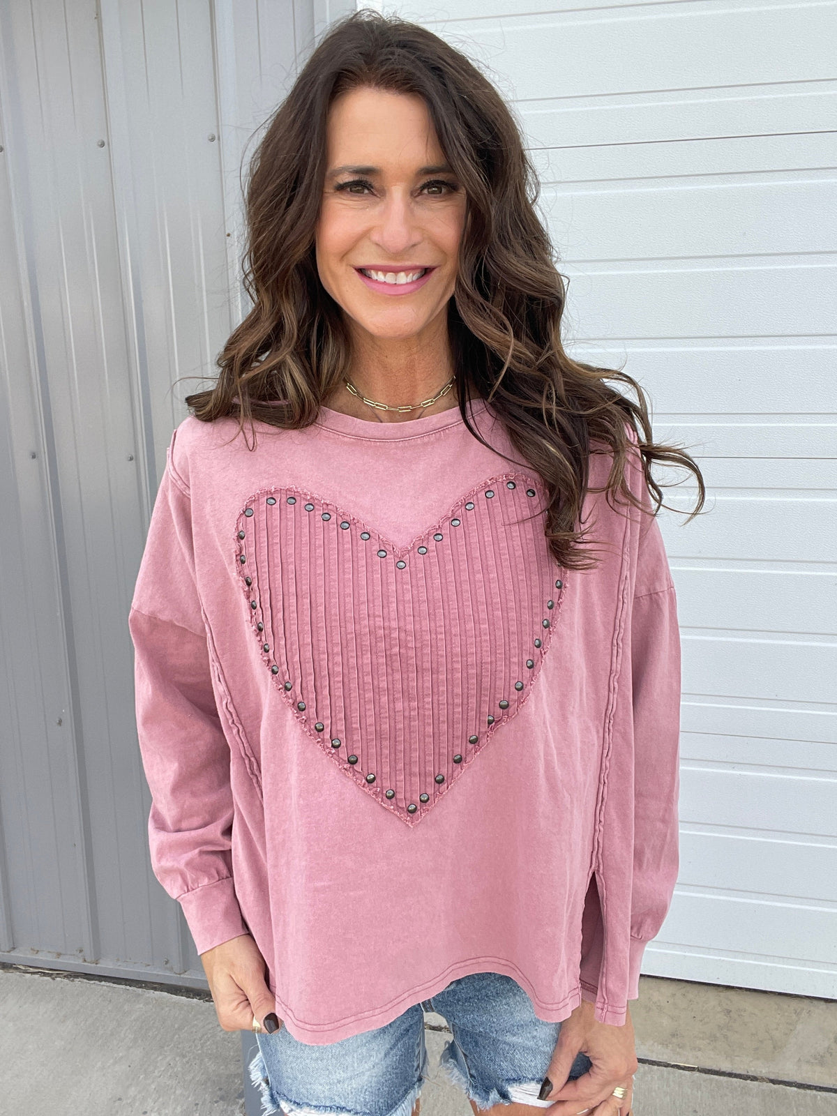 Heart's Desire Terry Pullover Top In 3 Colors: Camel, Ecru, Mauve, *Final Sale*