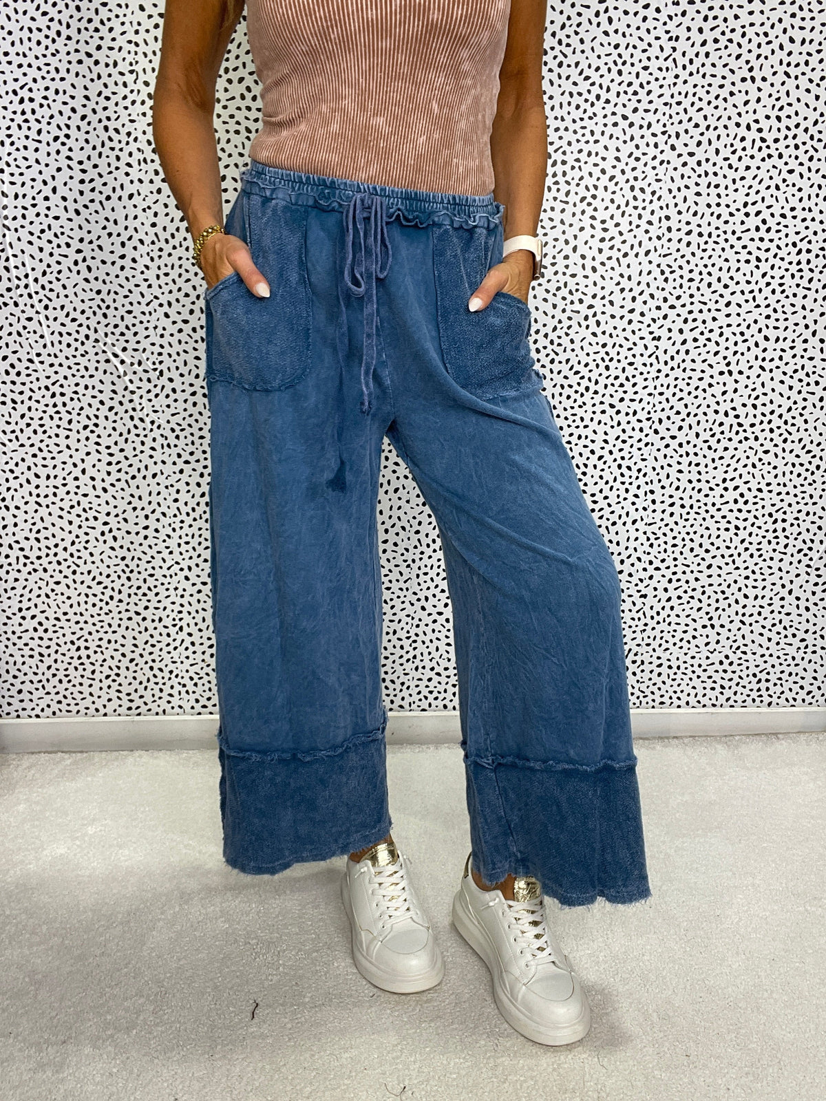 Pretty Girl Easy Mineral Wash Pants In 13 Colors