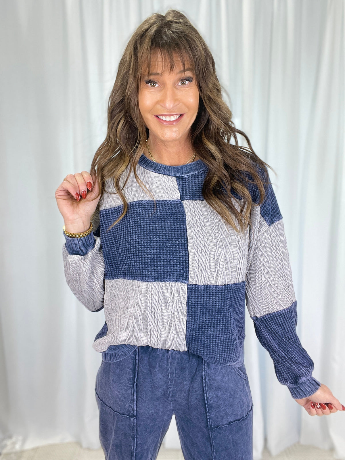 Special Days Mineral Washed Block Top In 4 Colors *Final Sale*