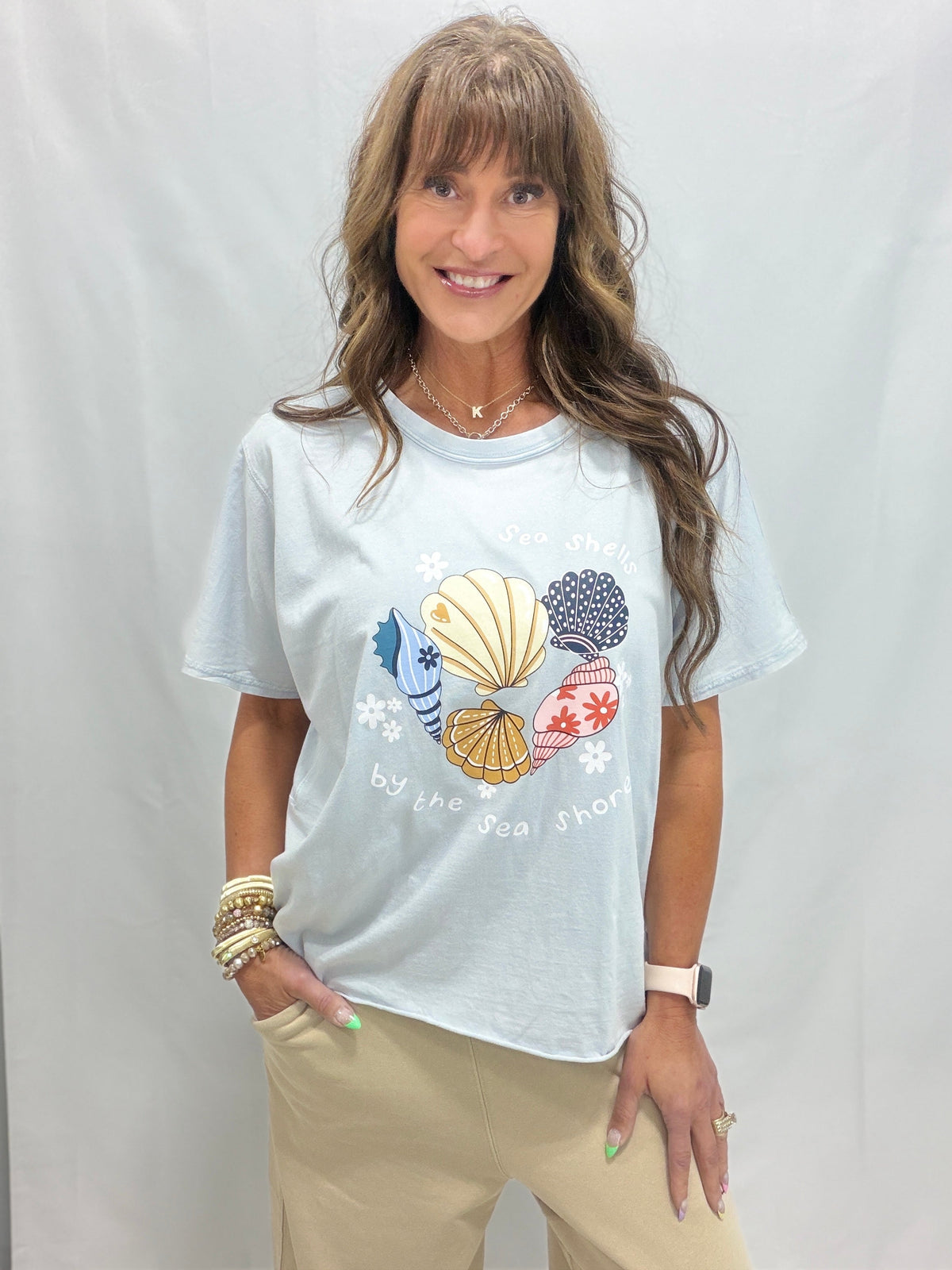 Beach Days Mineral Washed Top In 2 Colors