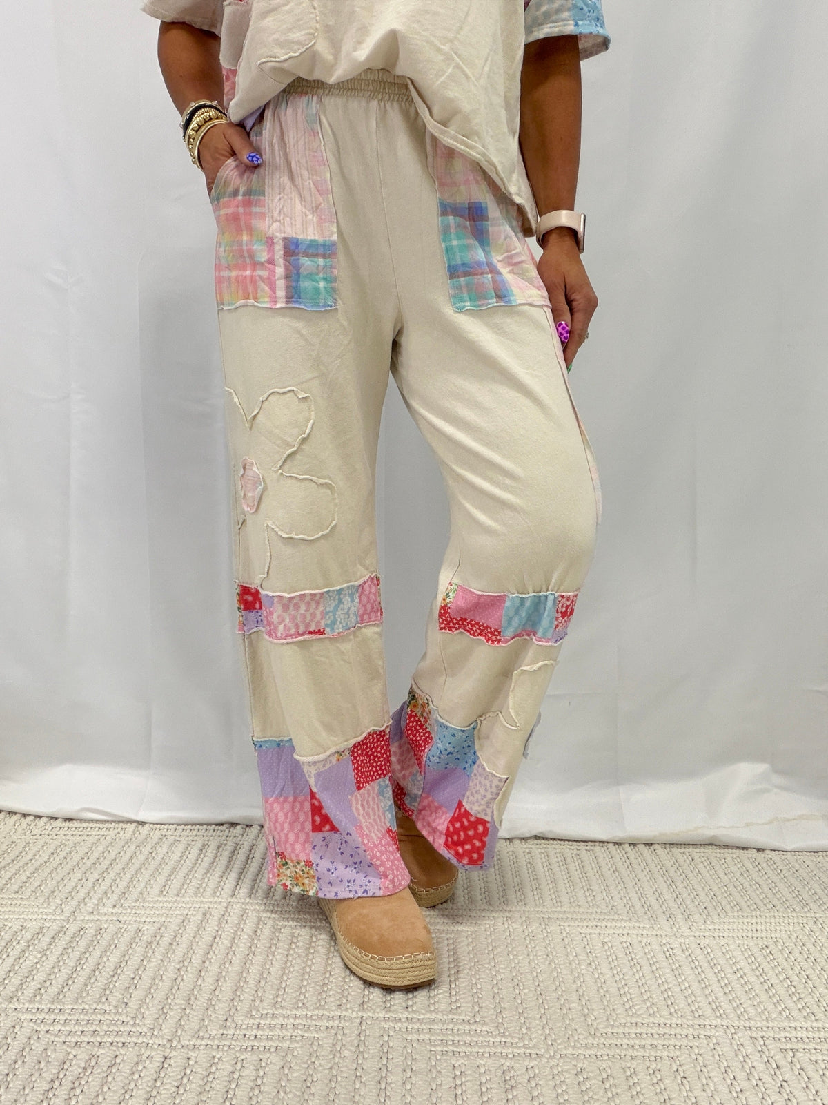 Chasing Daisies Plaid Bandana Pants In 4 Colors