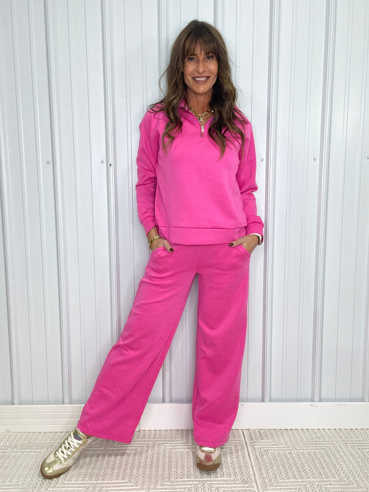Cloud Burst Quarter Zip 2 Piece Set *Final Sale*