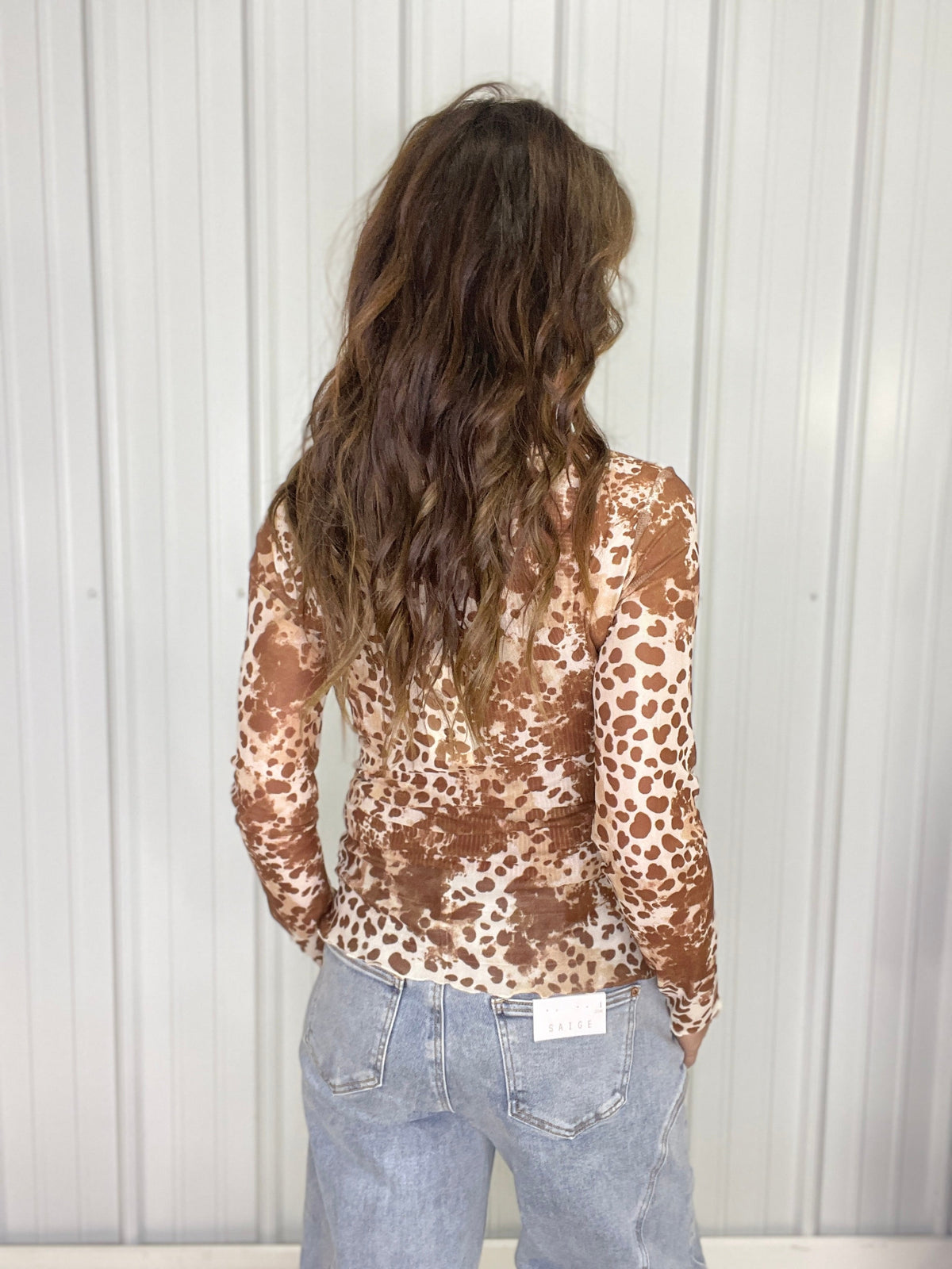 Mocha Mist Mesh Top