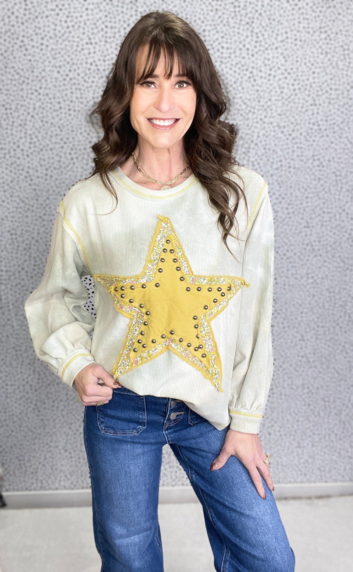POL Stellar Shine Long Sleeve Thermal Top In 2 Colors