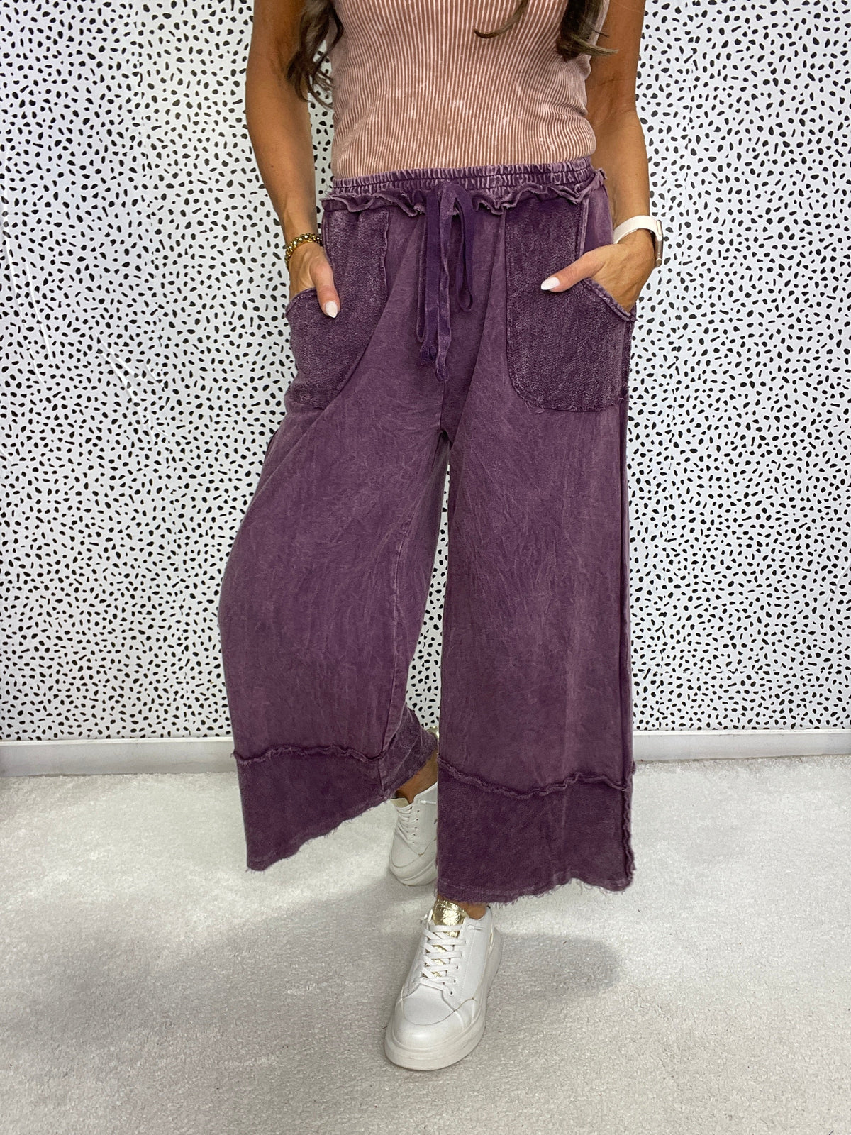 Pretty Girl Easy Mineral Wash Pants In 13 Colors