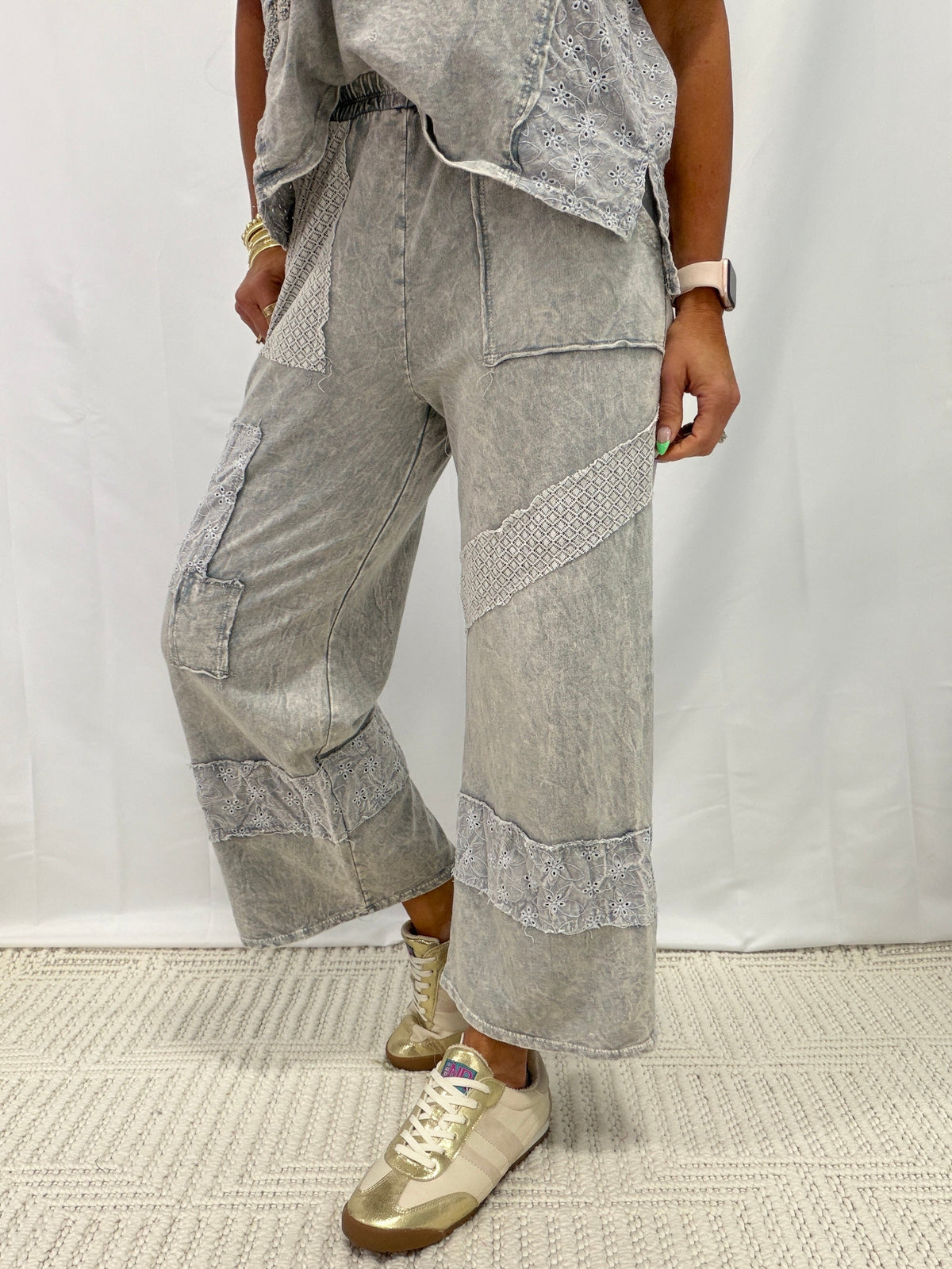 It All Works Out Lace And Floral Pants In 3 Colors