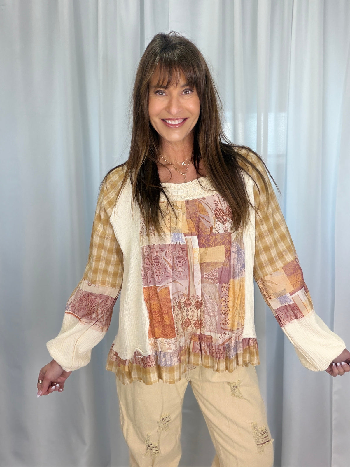 POL Off The Record Square Neck Top In 2 Colors