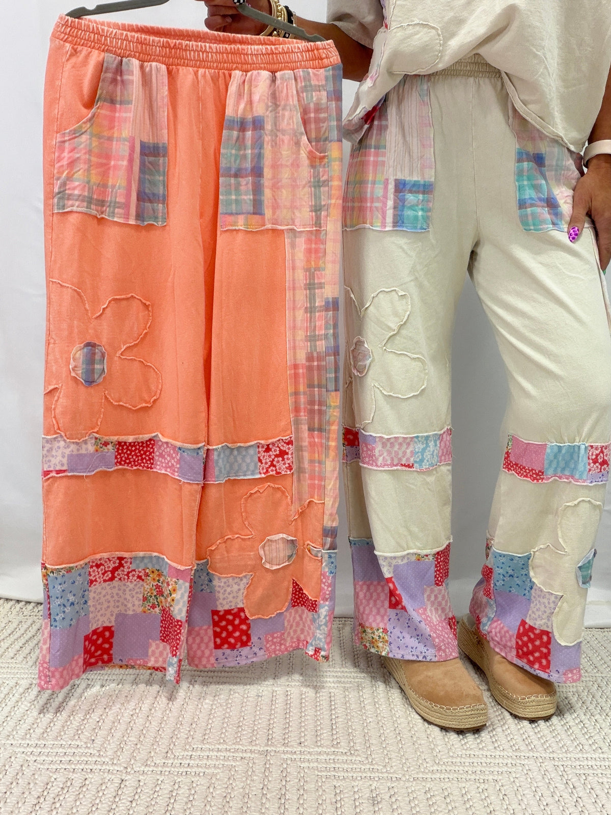 Chasing Daisies Plaid Bandana Pants In 4 Colors