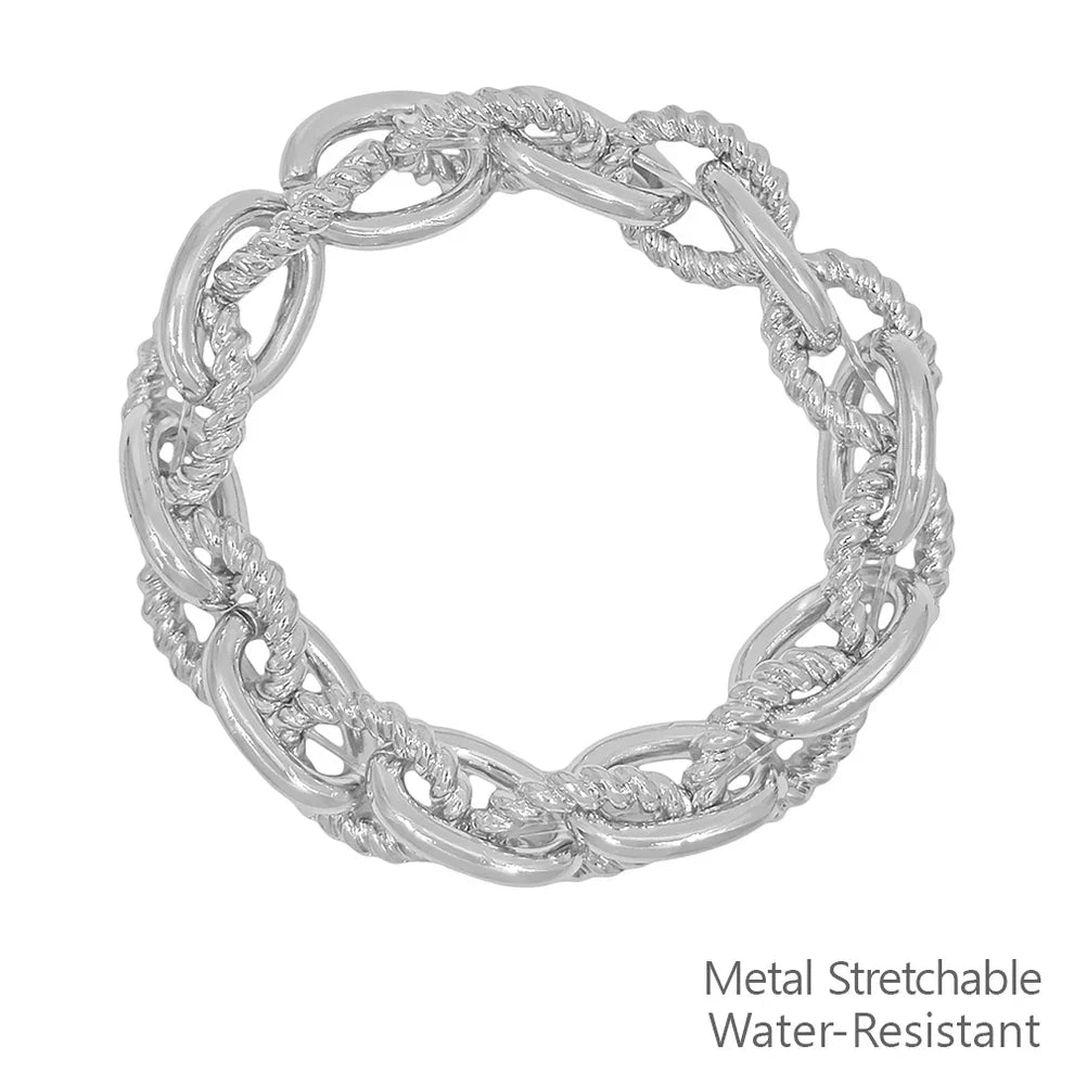 Look Back And Smile Interlocking Stretch Bracelet In 2 Colors *Final Sale*