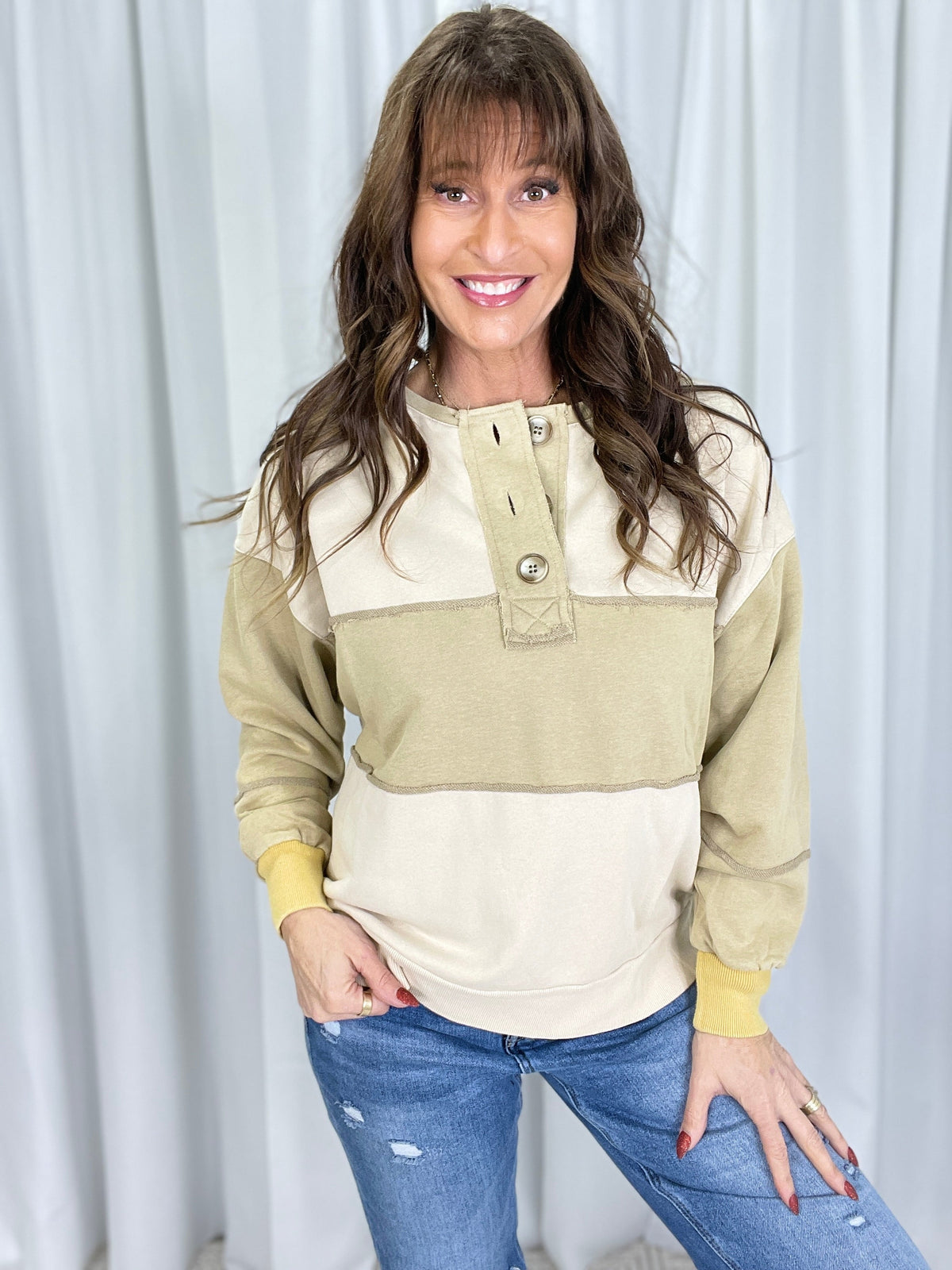 Twice The Charm Top In 2 Colors