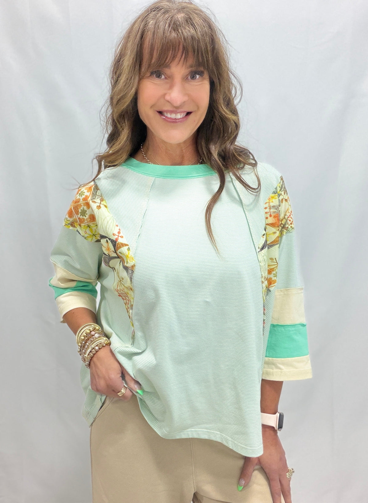Garden Path Oversized Knit Top In 2 Colors