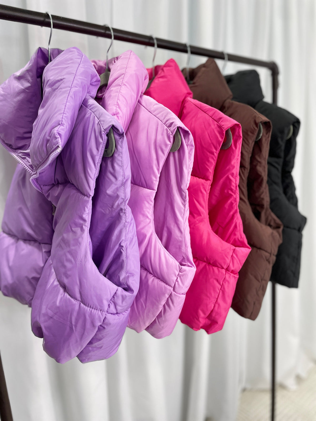 Out And About Cinched Crop Puffer Vest In 4 Colors *Final Sale*