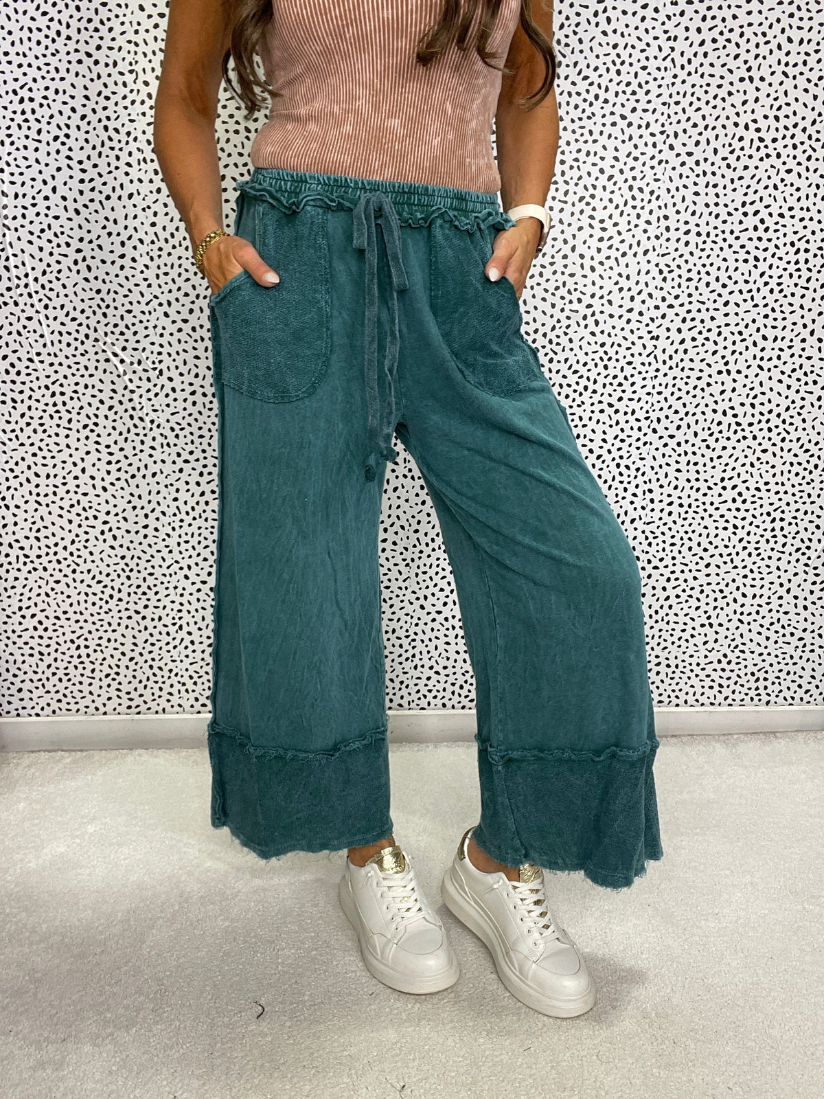 Pretty Girl Easy Mineral Wash Pants In 13 Colors