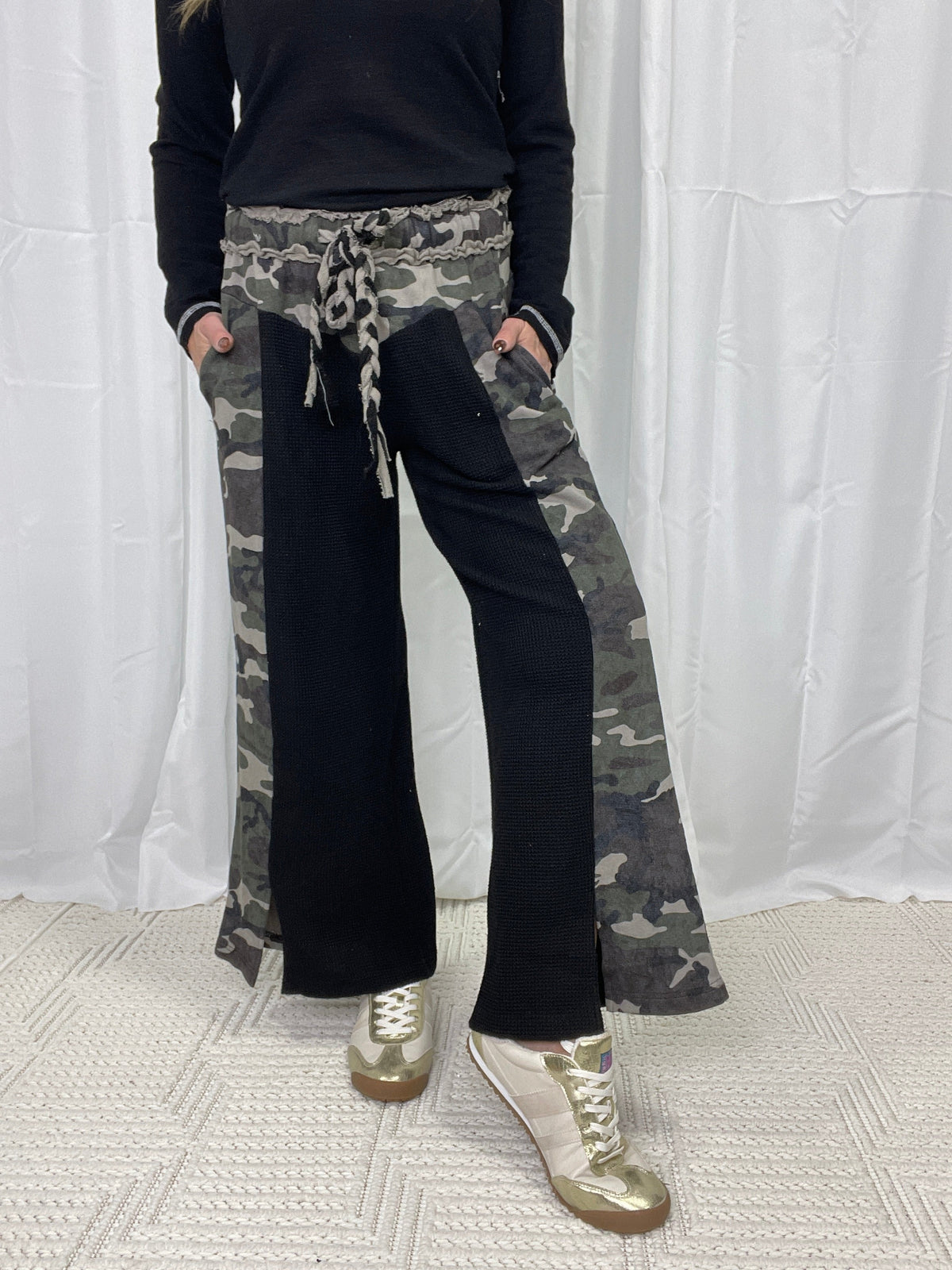 POL Rebel Knit Cargo Pants In 2 Colors