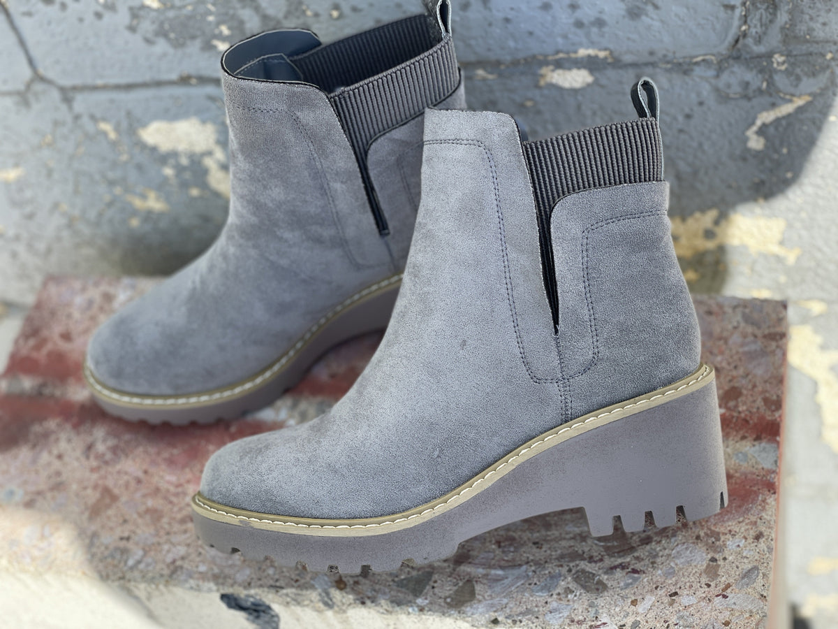 Corky's Hey Girl Basic Bootie In Taupe & Grey *Final Sale*