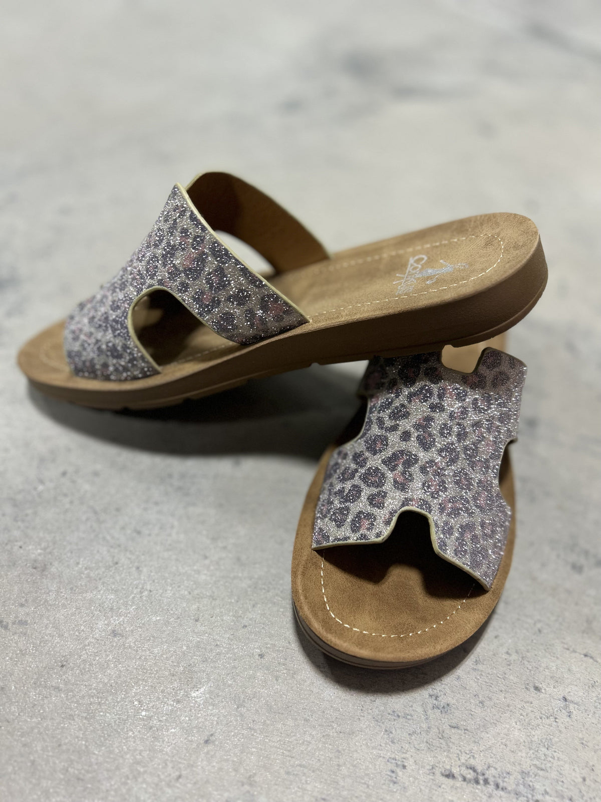 Bogal Sandal in Shimmer Leopard