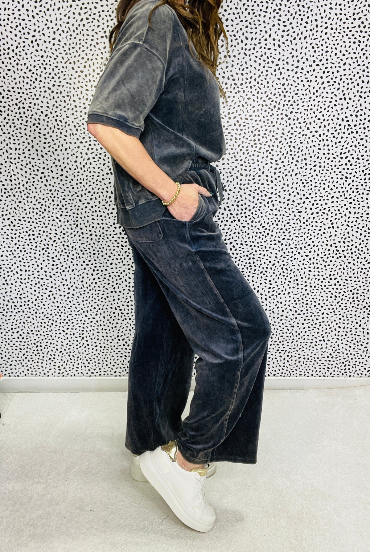Velvet Days Mineral Washed Velvet Pants In 2 Colors *Final Sale*