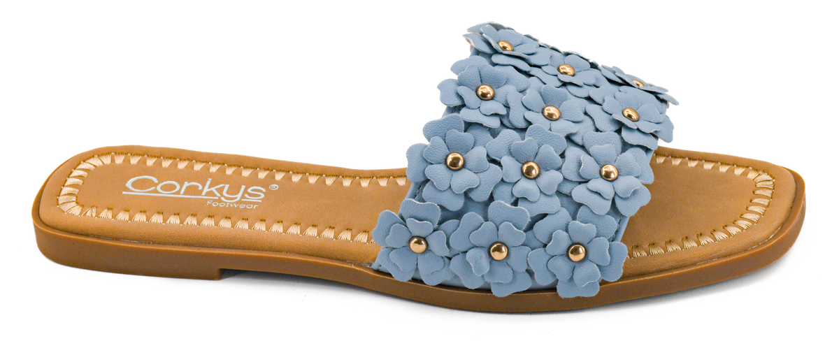 Corkys Spring Fever Sandals In Light Blue *Final Sale*