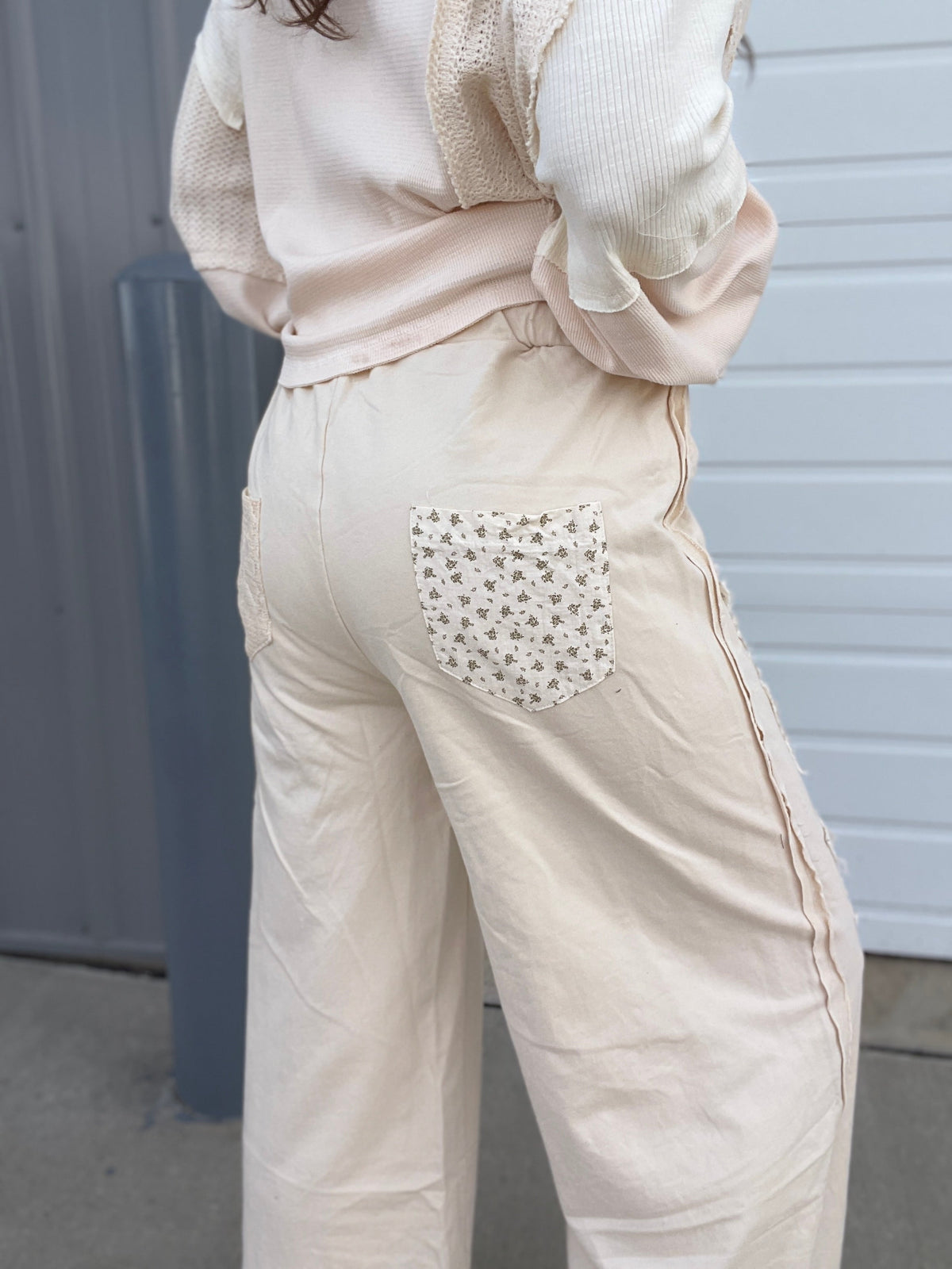 POL Star Light Star Bright Wide Leg Star Patch Pants In 2 Colors *Final Sale*