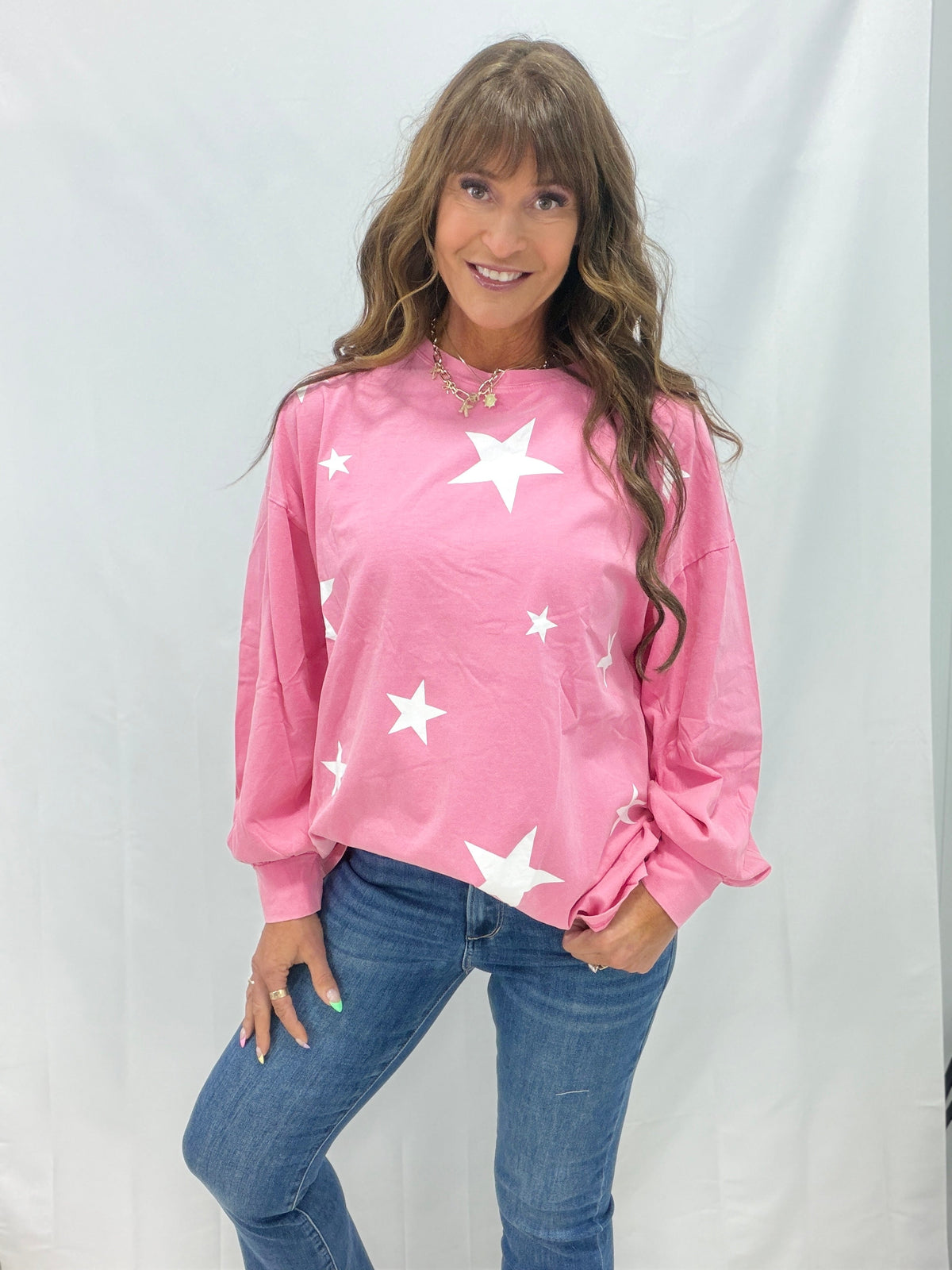 Sweet Star Mineral Washed Top In 2 Colors