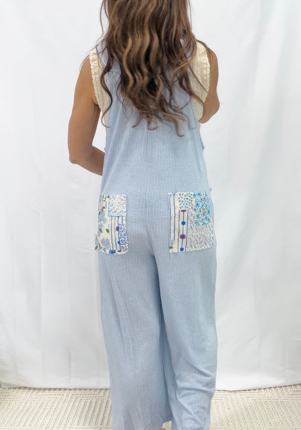 POL Sweet Garden Patchwork Overalls In 2 Colors