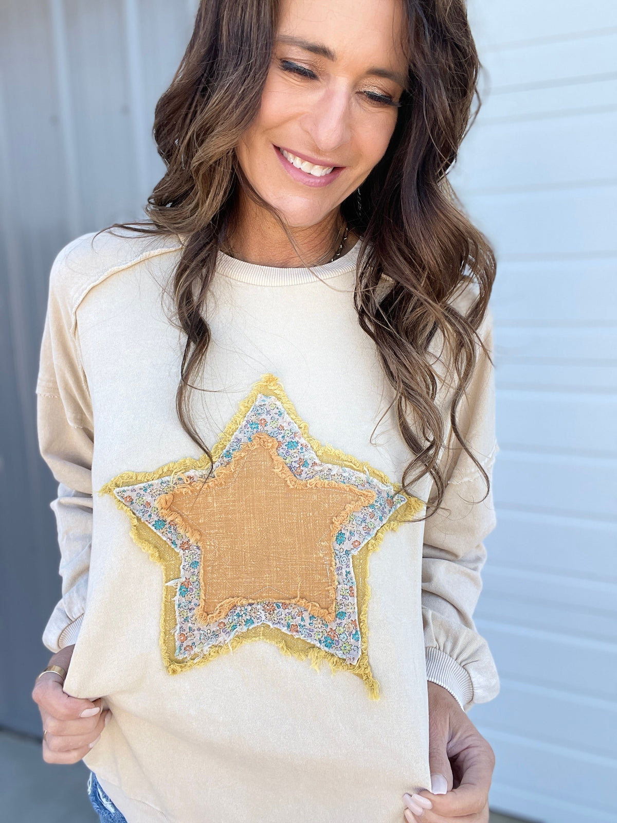 Shining Star Mineral Washed Top In 3 Colors: Green, Khaki, Pink *Final Sale*