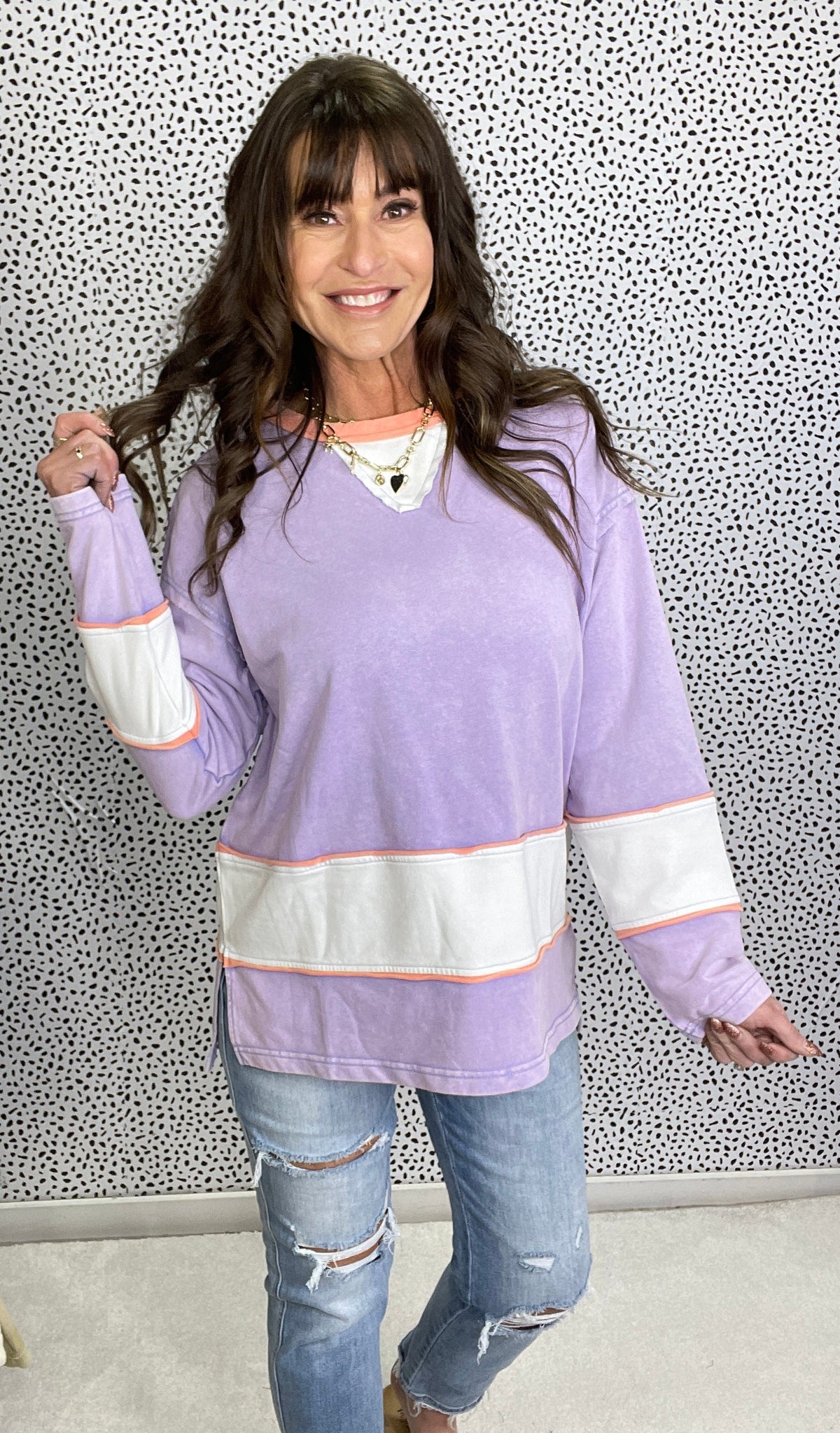 I Would If I Could Mineral Wash Crewneck Pullover *Final Sale*