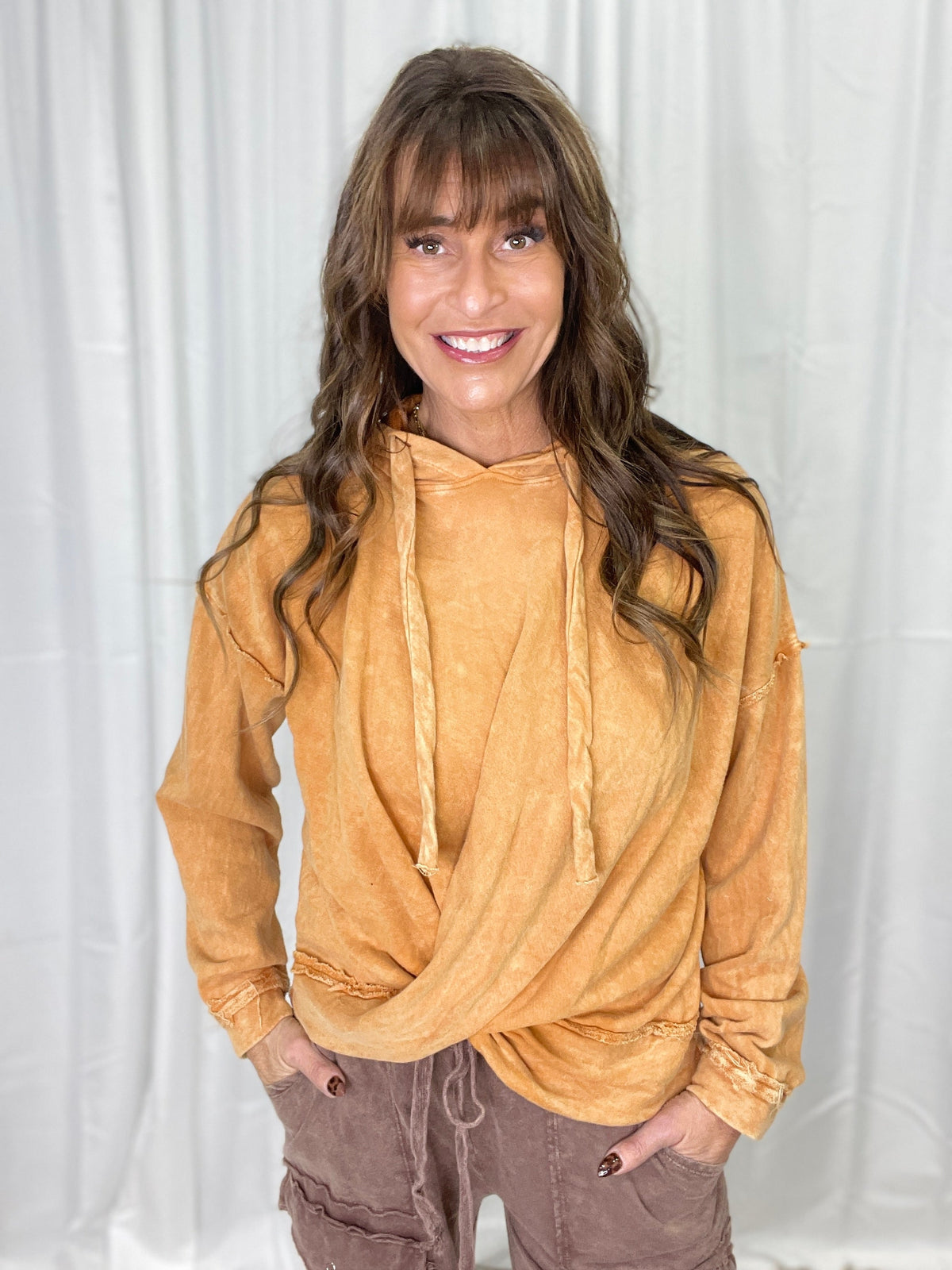 Twist & Fade Mineral Wash Hoodie in 6 Colors *Final Sale*