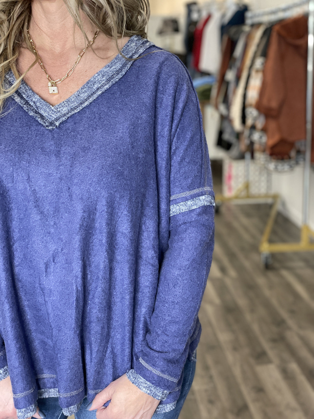Blue Eyes Brushed Top *Final Sale*